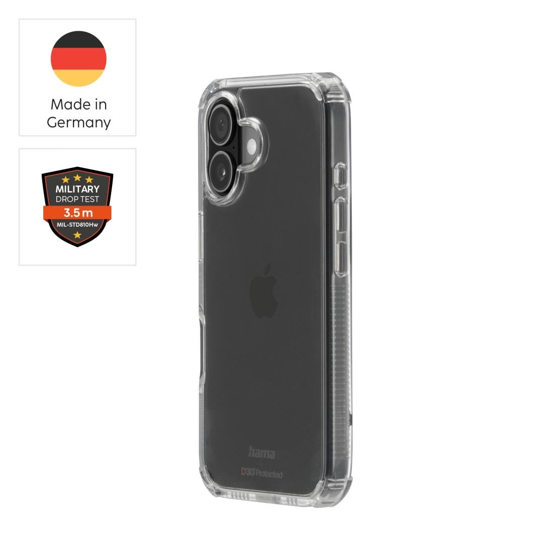 Hama Smartphone-Hülle »Handyhülle „Extreme Protect“ für iPhone 17 (stoßfest, sturzsicher)« kratzfest, Anti-Vergilbung