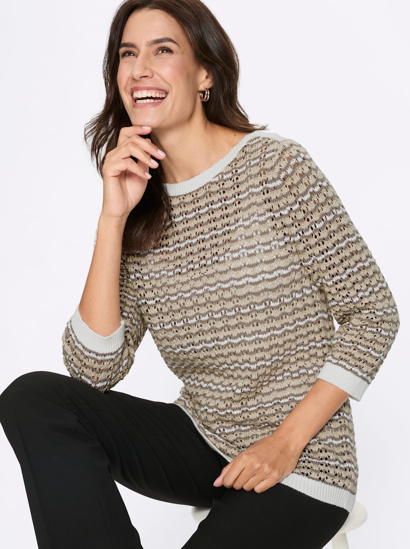 Inspirationen Ajourpullover »Strickpullover«