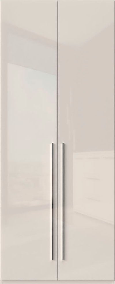 Places of Style Kleiderschrank »Piano, UV lackiert, hochglänzend in beige oder weiß, FSC-zertifiziert«, (Made in Europe), in vielen Breiten, Höhe 224cm, mit Soft-Close Funktion