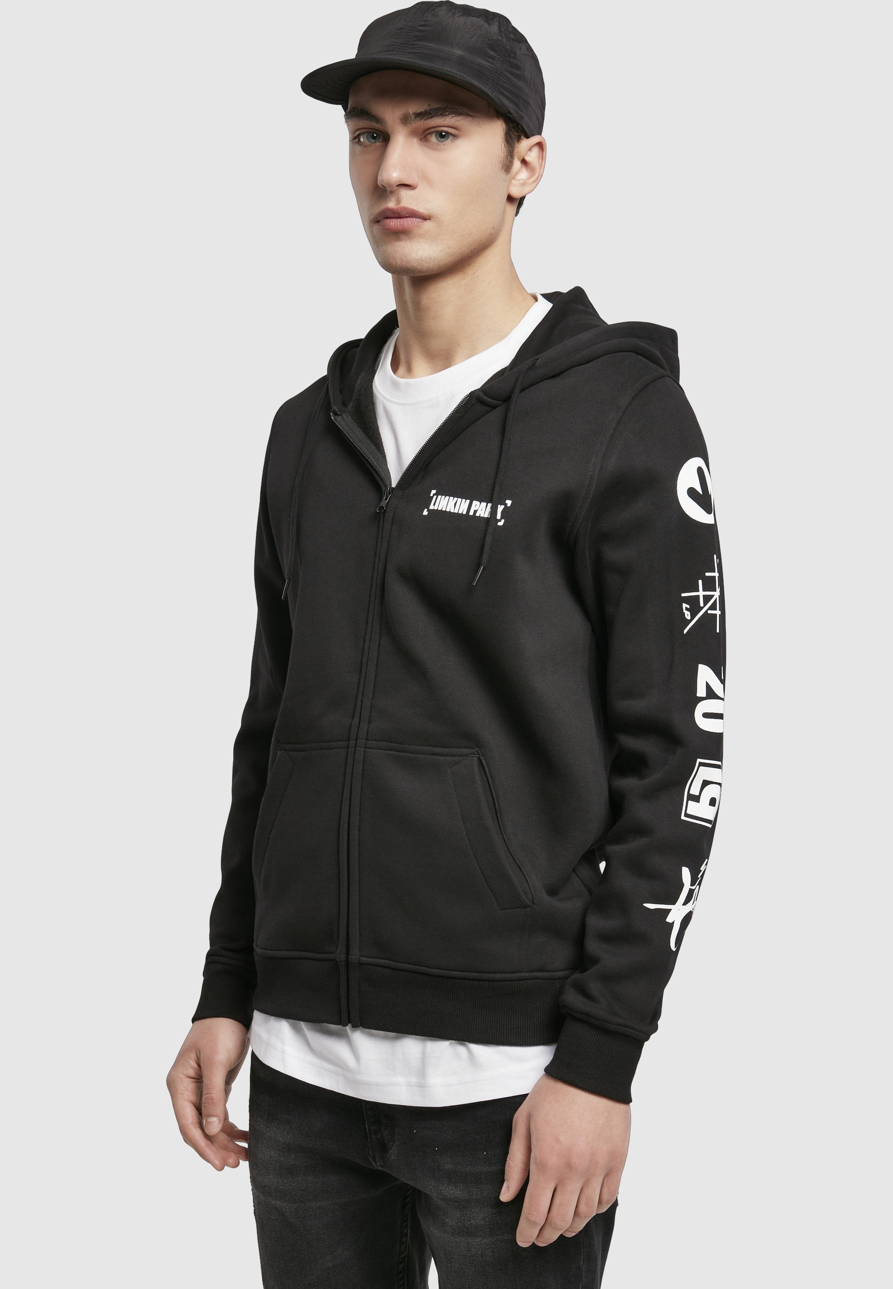 Merchcode Sweatjacke »Merchcode Herren Linkin Park Anniversary Logo Zip Hoody« 1 tlg.