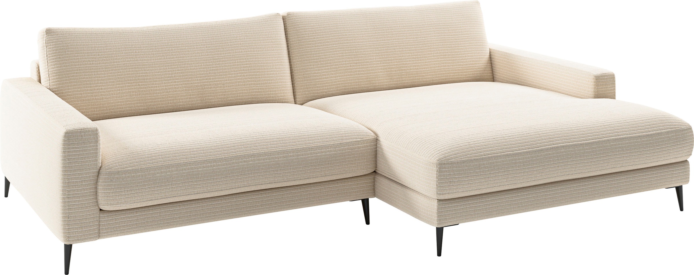 Home affaire Ecksofa "Downtown, B/T/H: 272/190/84 cm L-Form" weicher Sitzko günstig online kaufen