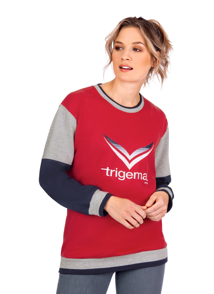 Trigema Sweatshirt, mit TRIGEMA-Logo