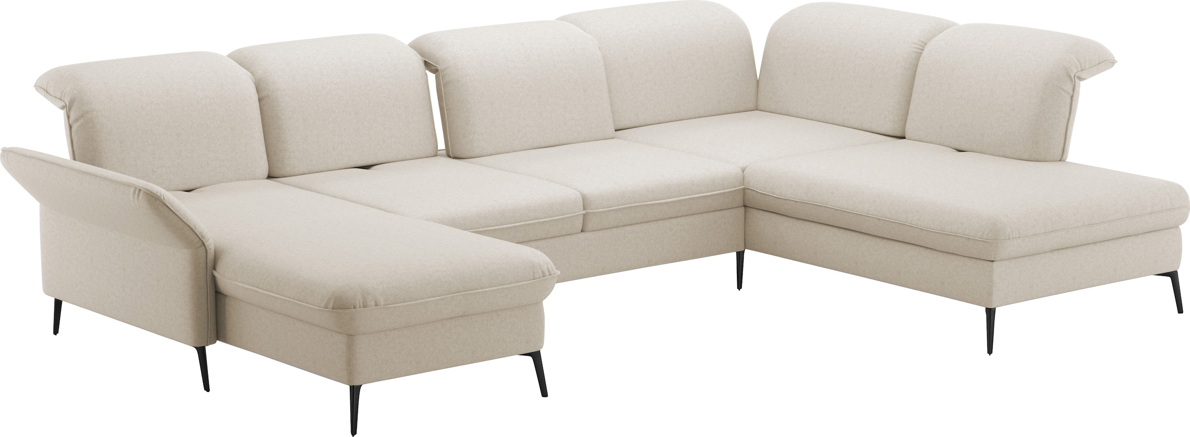 sit&more Wohnlandschaft »Emely«, mit Sitztiefenverstellung optional mit Bettfunktion und Bettkasten