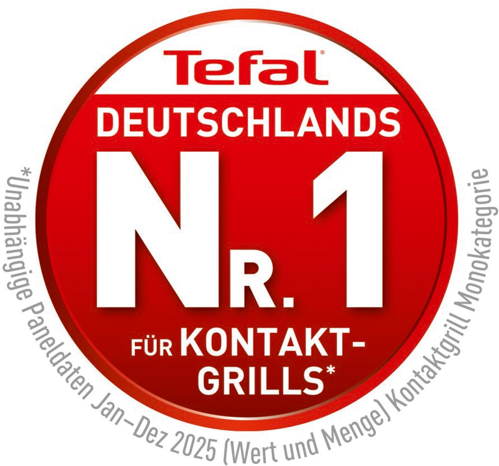 Tefal Kontaktgrill »GC750D OptiGrill Elite« 2000 W 12 Programme, intuitiver Sensor, Grillboost-Funktion, Rezeptbuch App