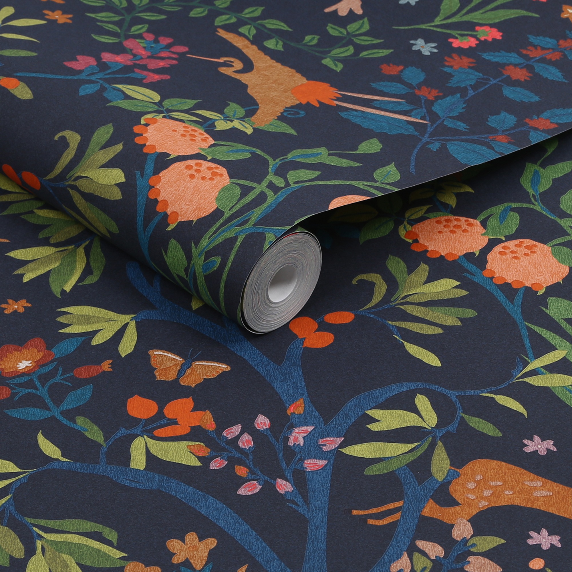 Joules Vliestapete »Enchanted Woodland Navy«, Design Tapeten