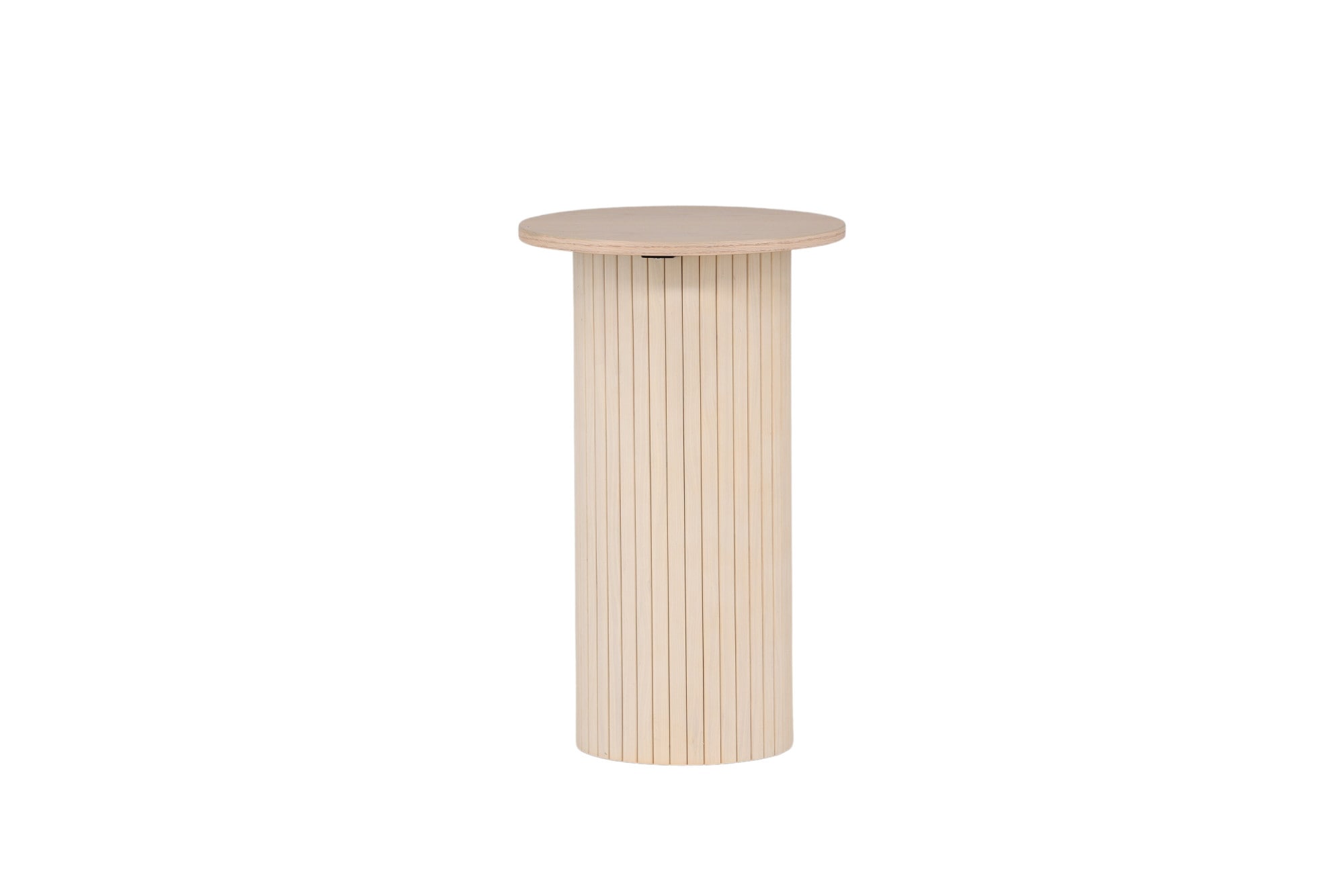 Venture Home Beistelltisch »Bianca, hoher runder Beistelltisch mit Holzfurnier-Optik, Ø 40 cm« Ablagetisch, Furnier, rund, schlank, hoch, edel