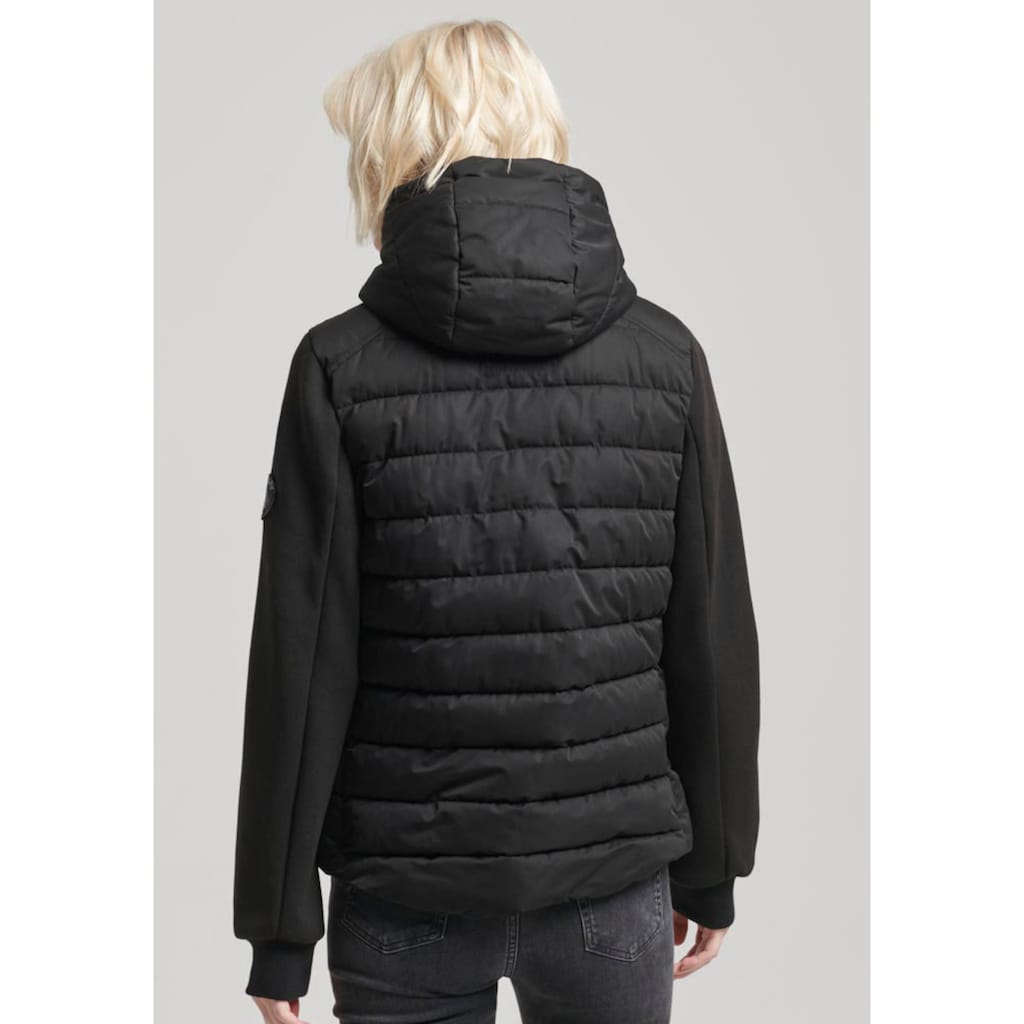 Superdry Steppjacke »HOOD STORM HYBRID PADDED JKT«, mit Kapuze