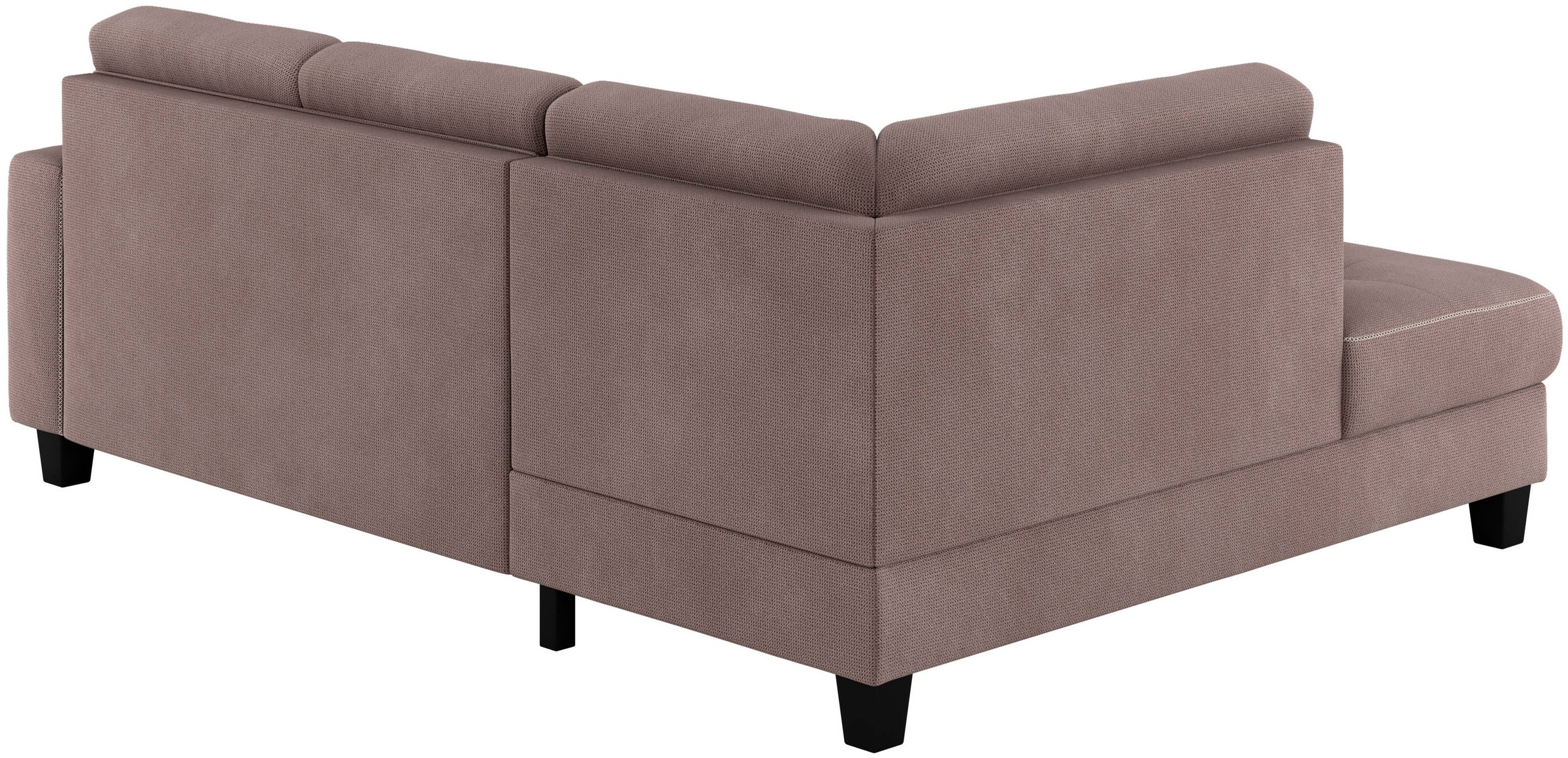 Places of Style Ecksofa »Varese«, Kreuznaht in beige