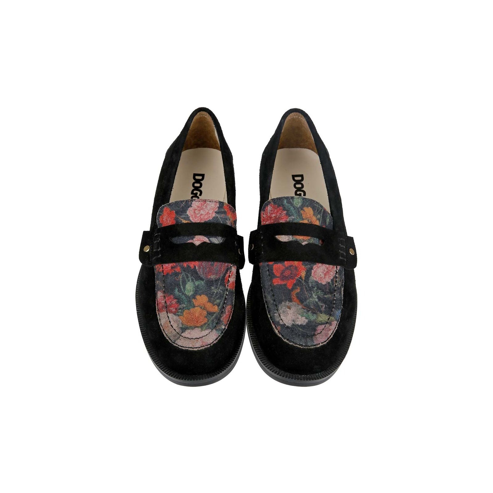 DOGO Loafer »Moriso Loafer Black Floral Damen Halbschuhe«  Handgefertigt