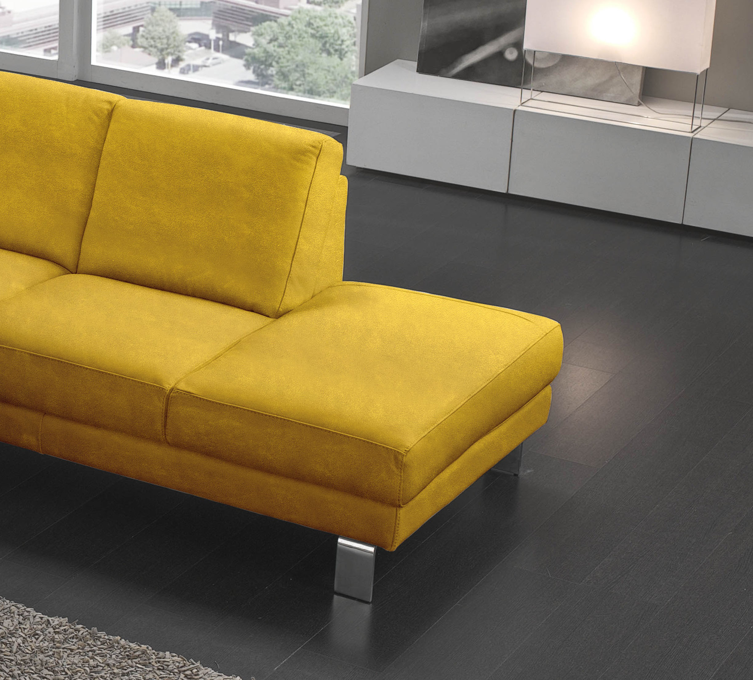 Thumbnail - Egoitaliano Ecksofa "Shakira, Design und Sitzkomfort auf hohem Niveau, tolle Details" mit Ottomane, L-Form, elegante Met...