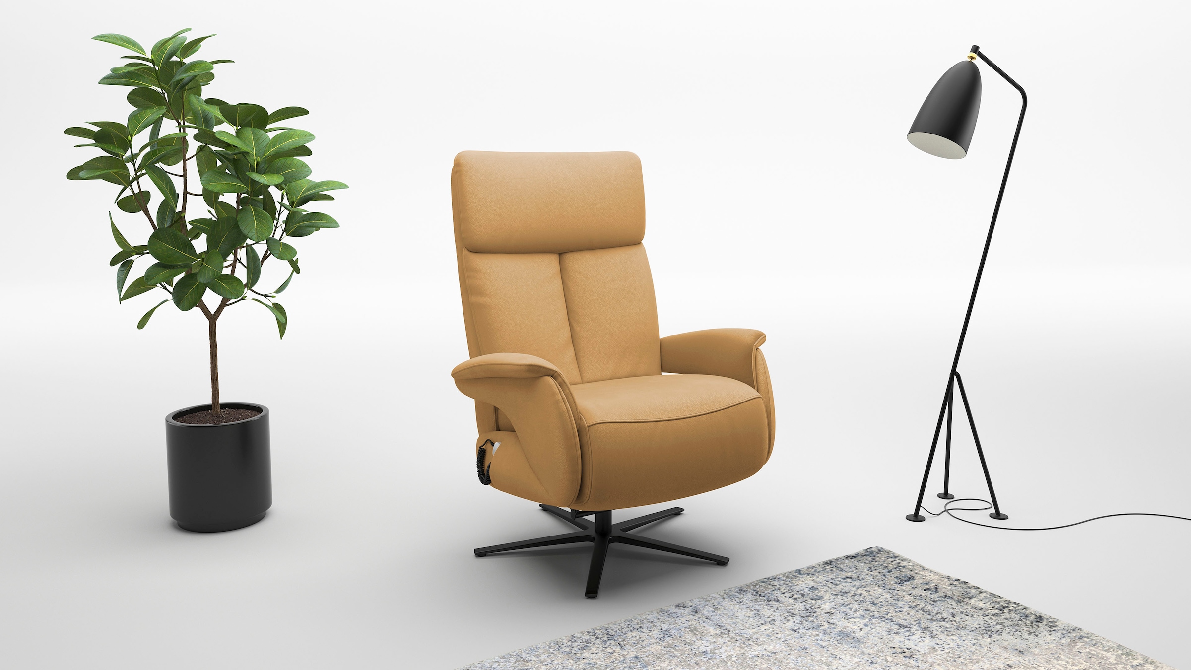 sit&more TV-Sessel "Triple Seven Xtra large, bis 200kg belastbar, mit Herz-Waage Funktion" inkl. Kopfteil- & Drehfunktion, wahlweise mit Akku und Aufstehhilfe