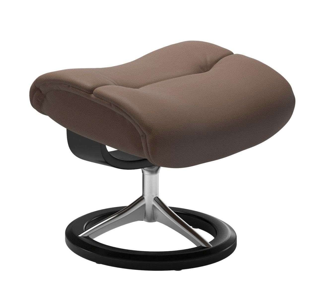 Stressless Sunrise Footstool Signature Base mole Batick Leather 10