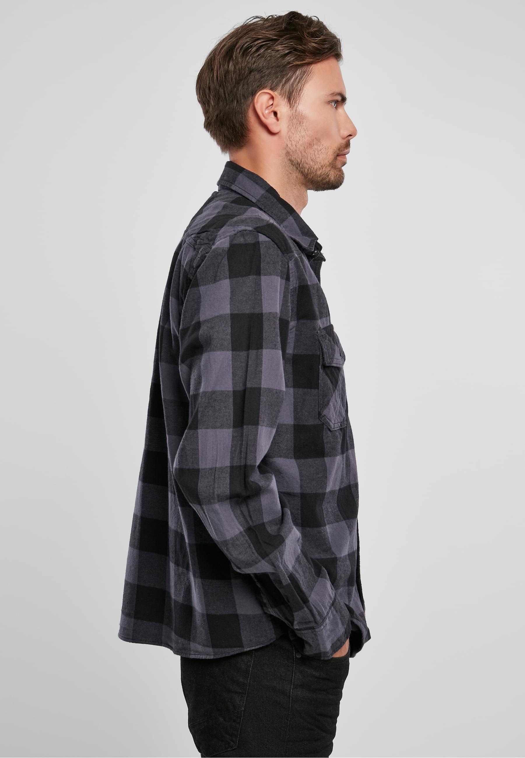 Brandit Langarmhemd »Brandit Herren Checked Shirt«, (1 tlg.)