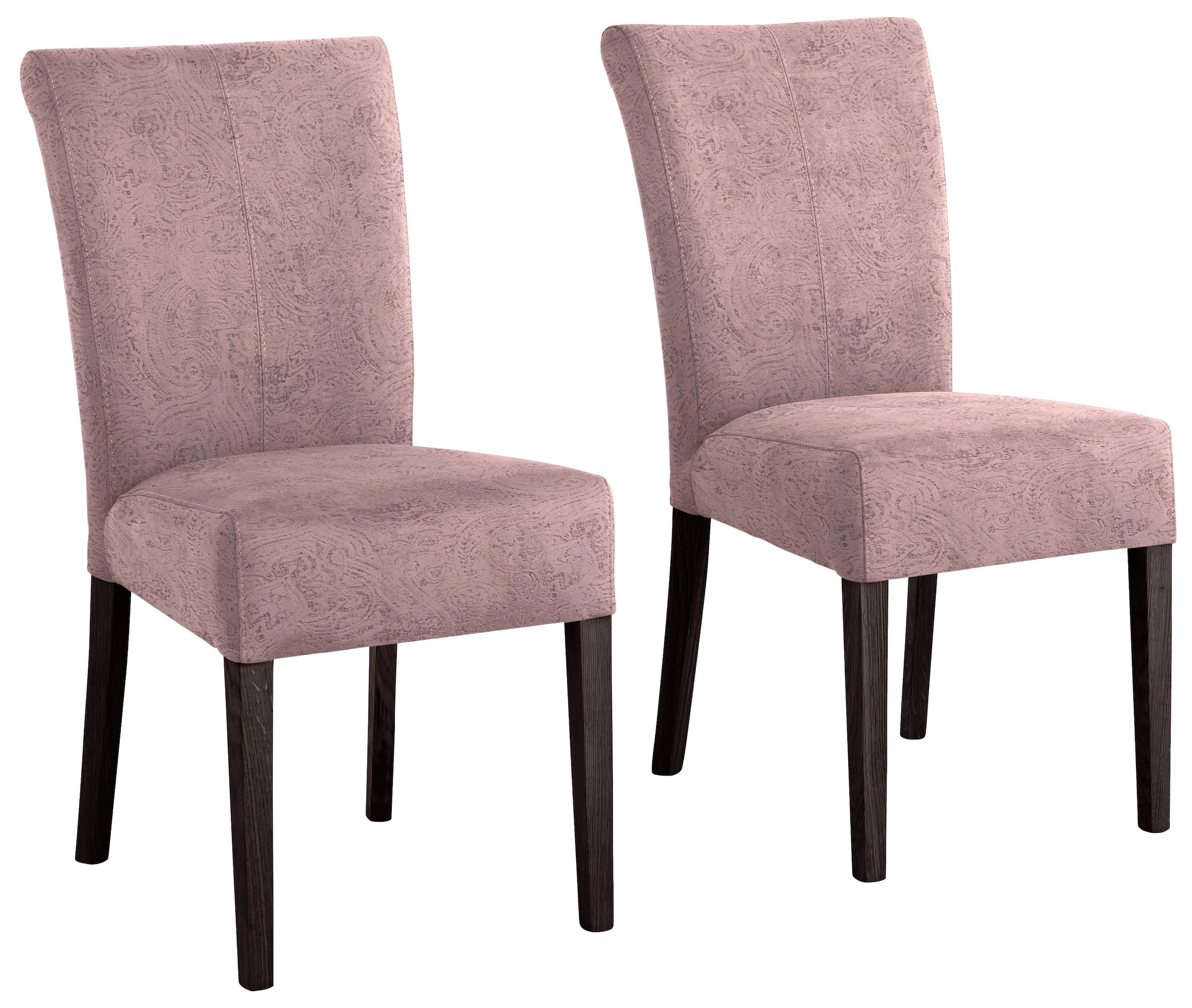 Home affaire Esszimmerstuhl "Queen" (Set) 6 Stk. Luxus-Microfaser mit Druck günstig online kaufen
