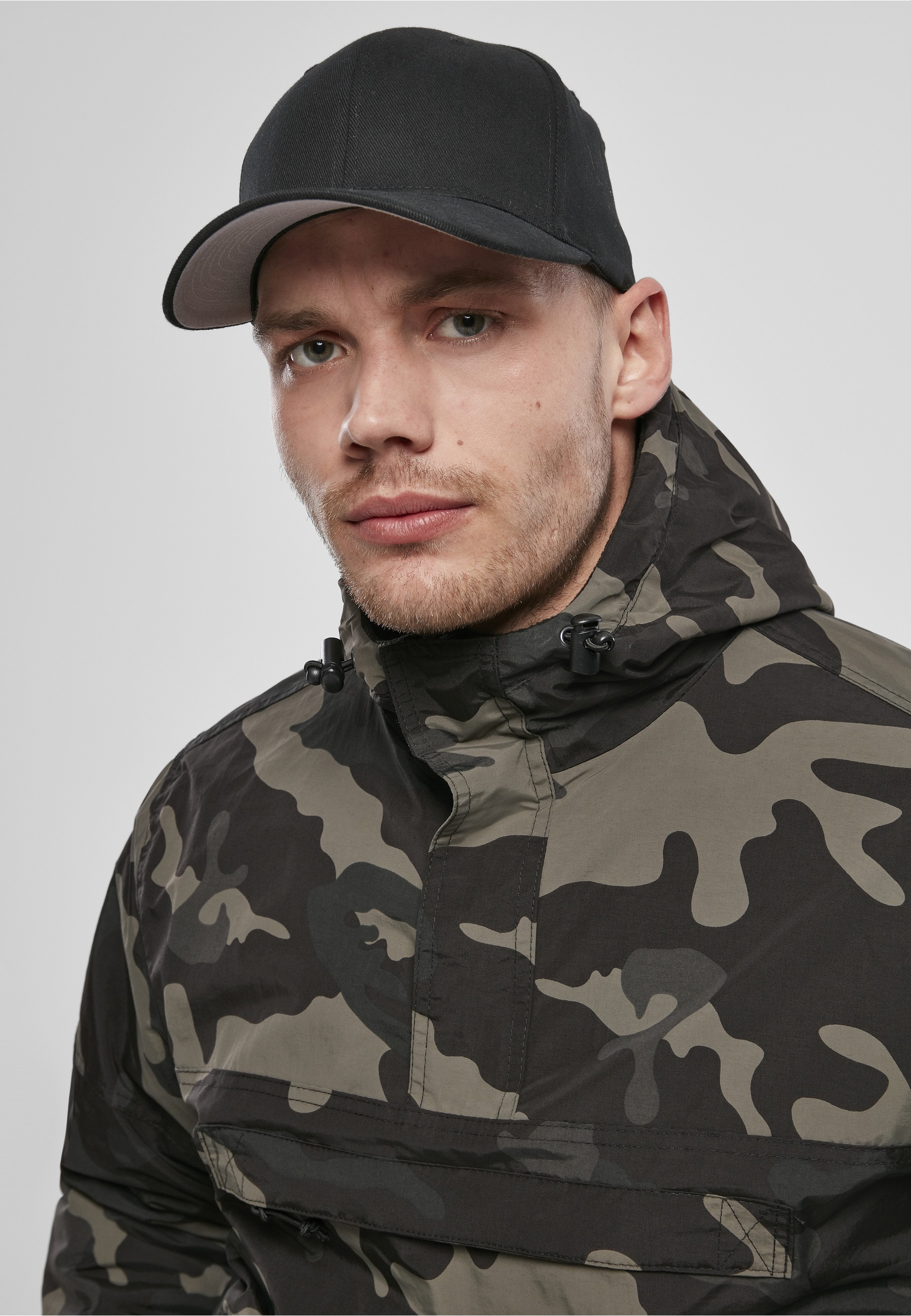 Brandit Anorak »Brandit Herren Fleece Pull Over Windbreaker« 1 Stk. tlg. mit Kapuze