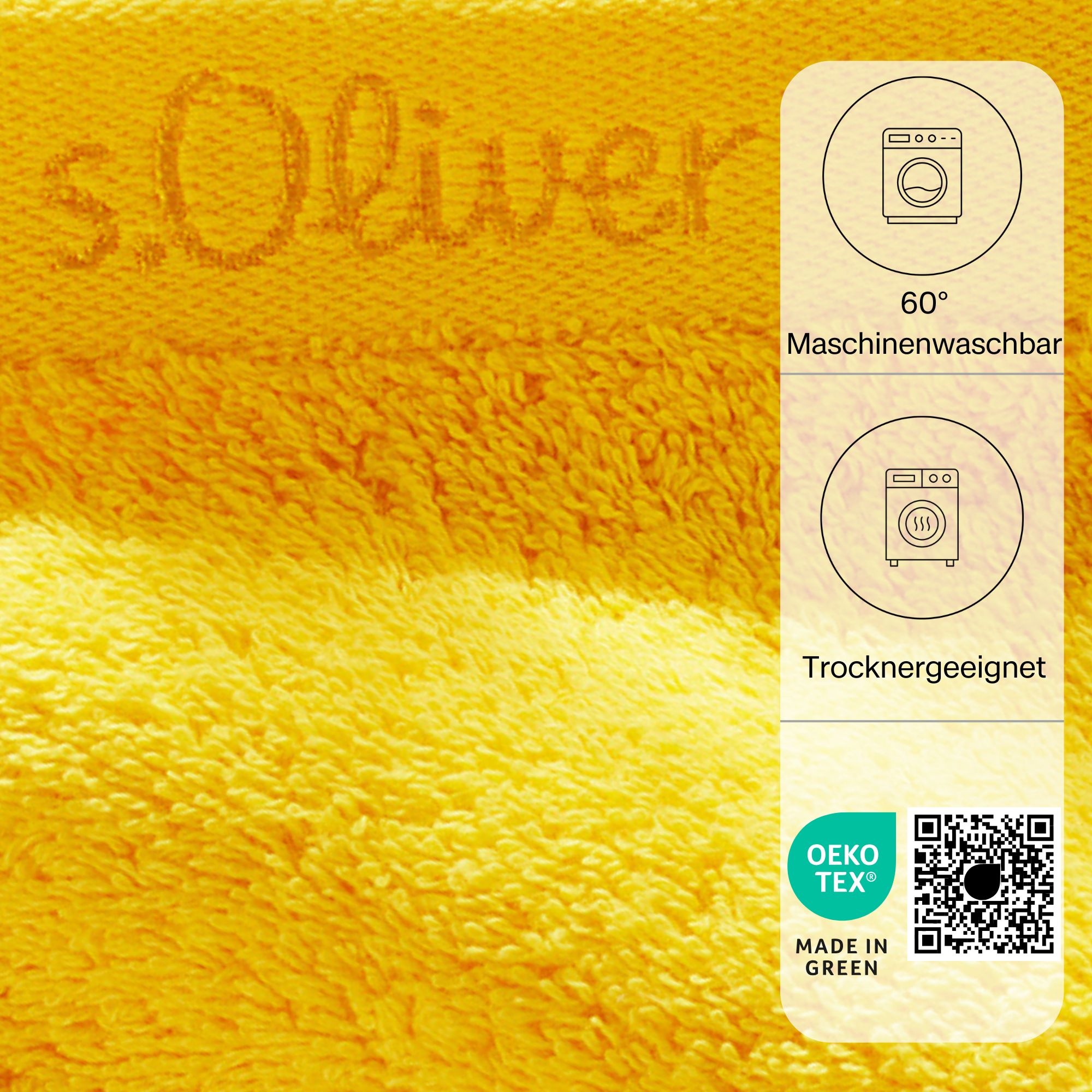 s.Oliver Waschhandschuh »s. Oliver«, (1 St., Waschlappen 16 x 21 cm), besonders weich und saugfähig