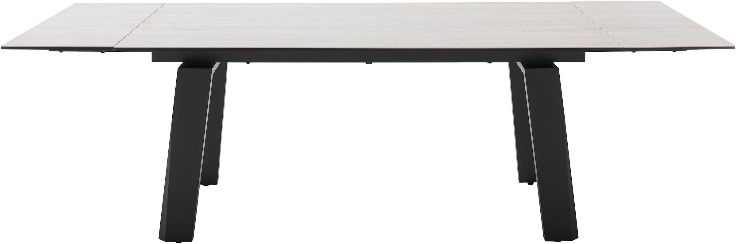 MCA furniture Esstisch »Kalamata« 1 Stk. tlg. Auszugstisch, Stirnauszug, Metallgestell, Keramik, Sicherheitsglas