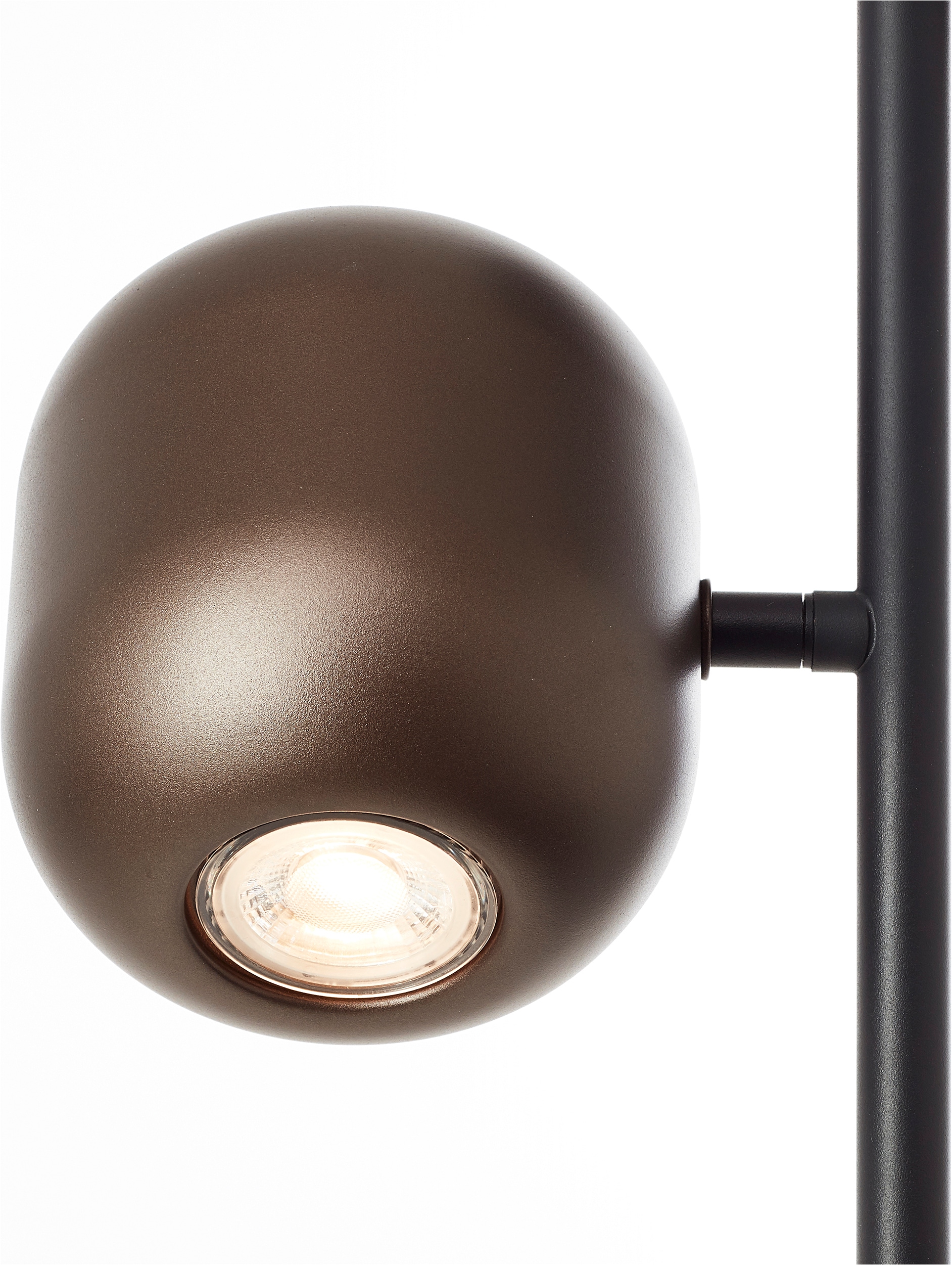 Brilliant Stehlampe »Jane« GU10 1 Stk. H 145 cm, 3x GU10 Fassung, schwenkbar, Metall, schwarz braun