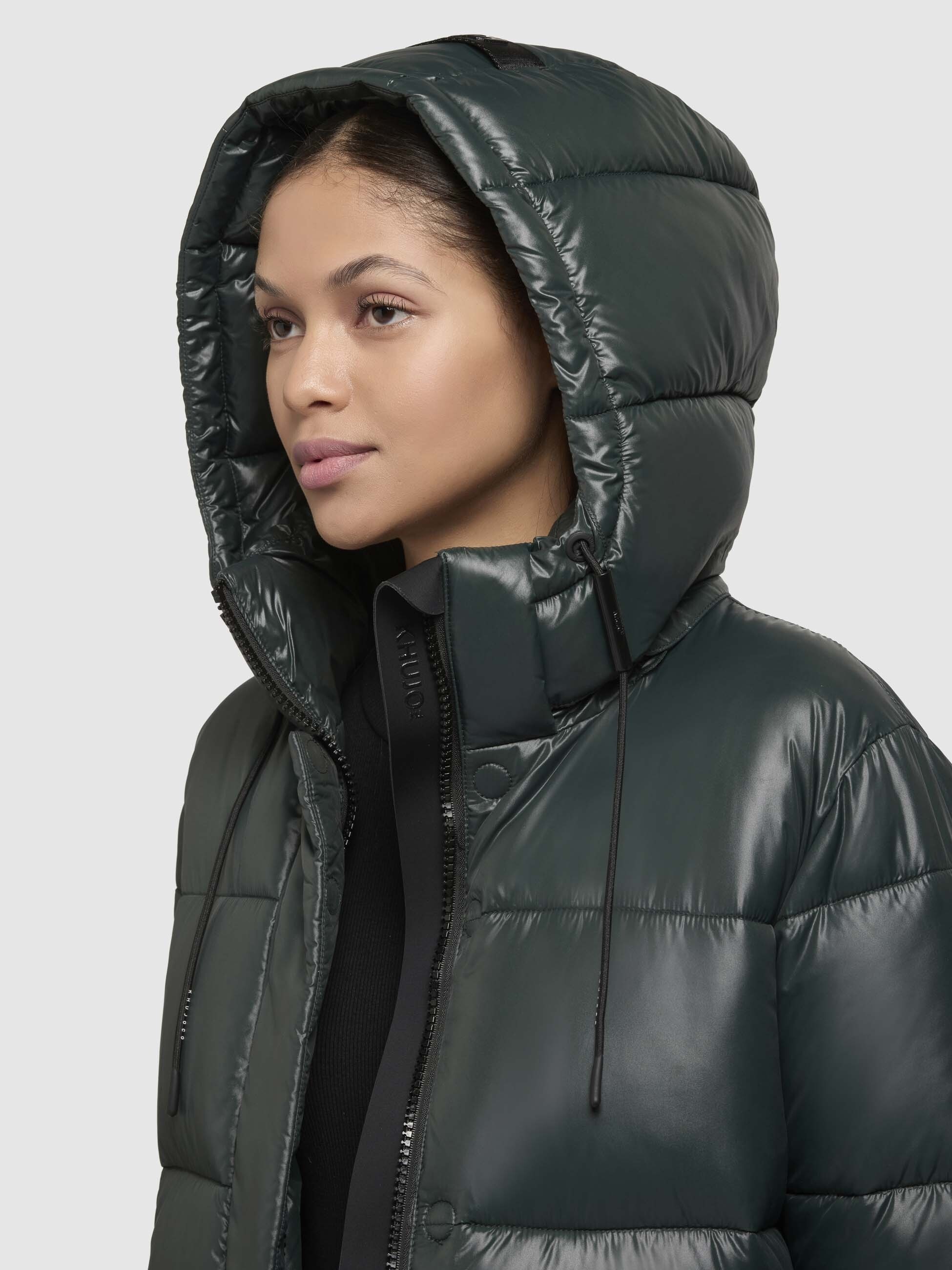 khujo Steppjacke »WORD3 SATIN«, mit Kapuze