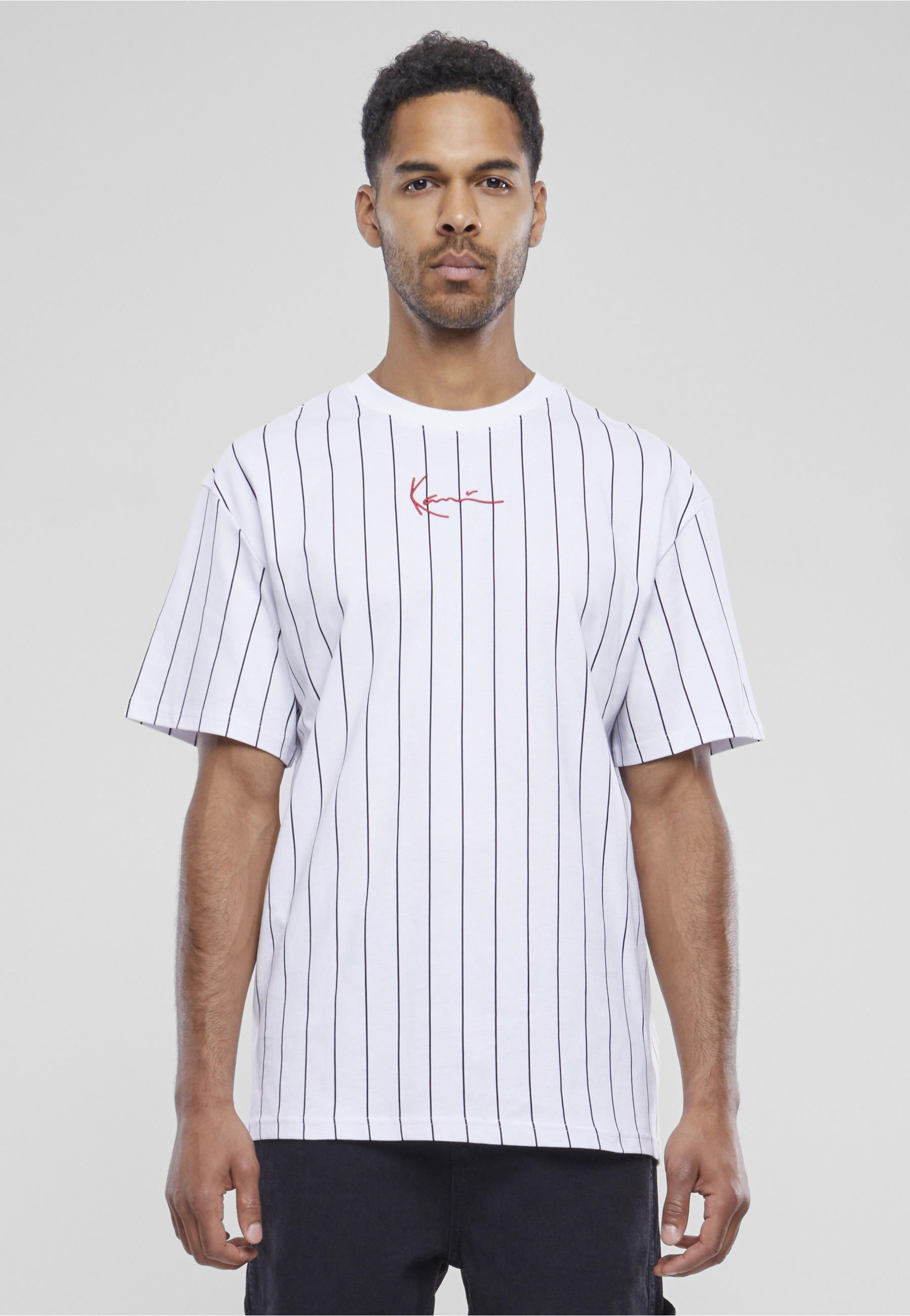 Karl Kani T-Shirt »Karl Kani Herren KM222-101-2 KK 2-Pack Pinstripe + Essential Tee« 1 Stk.