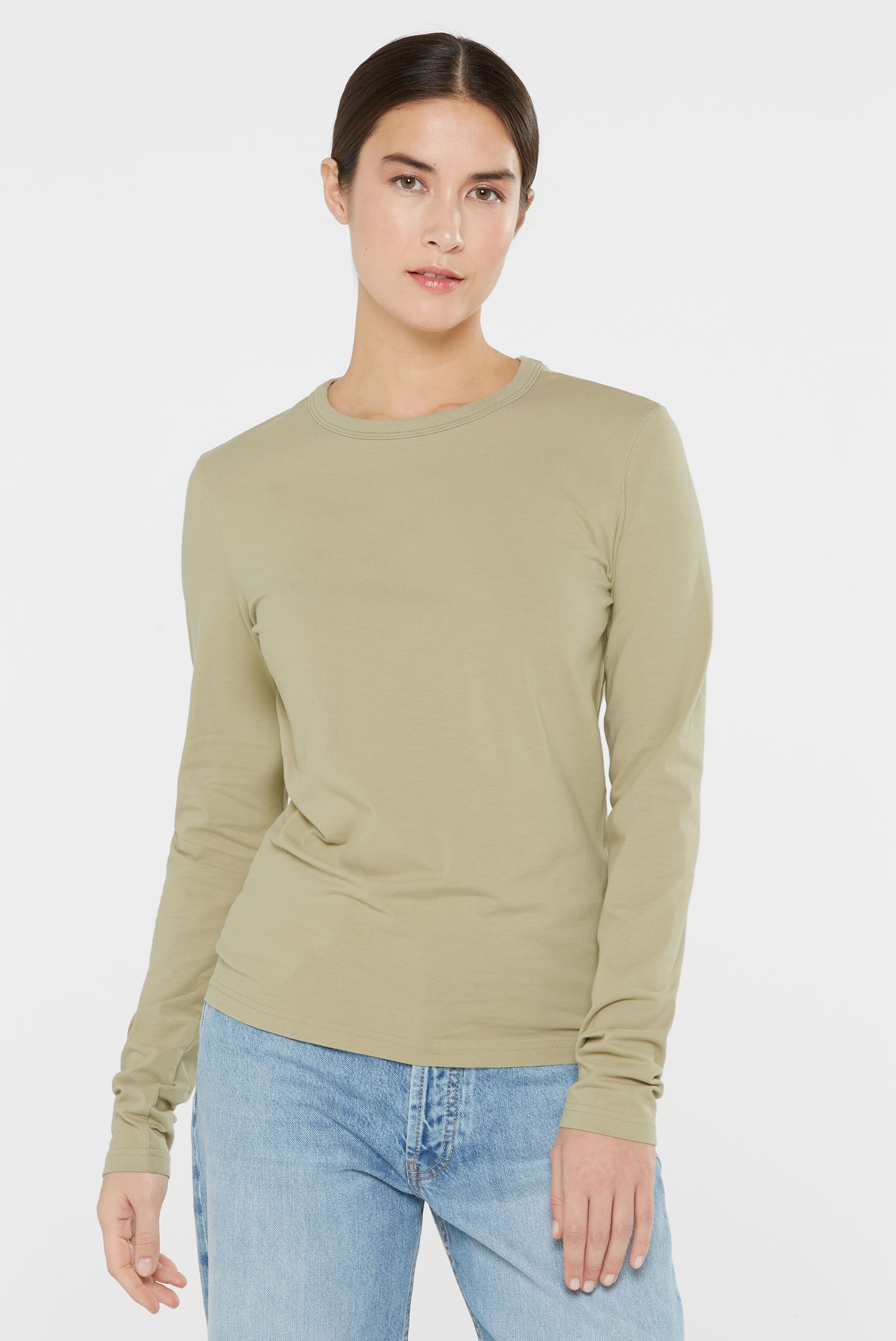 SENSES.THE LABEL Rundhalsshirt mit Baumwolle