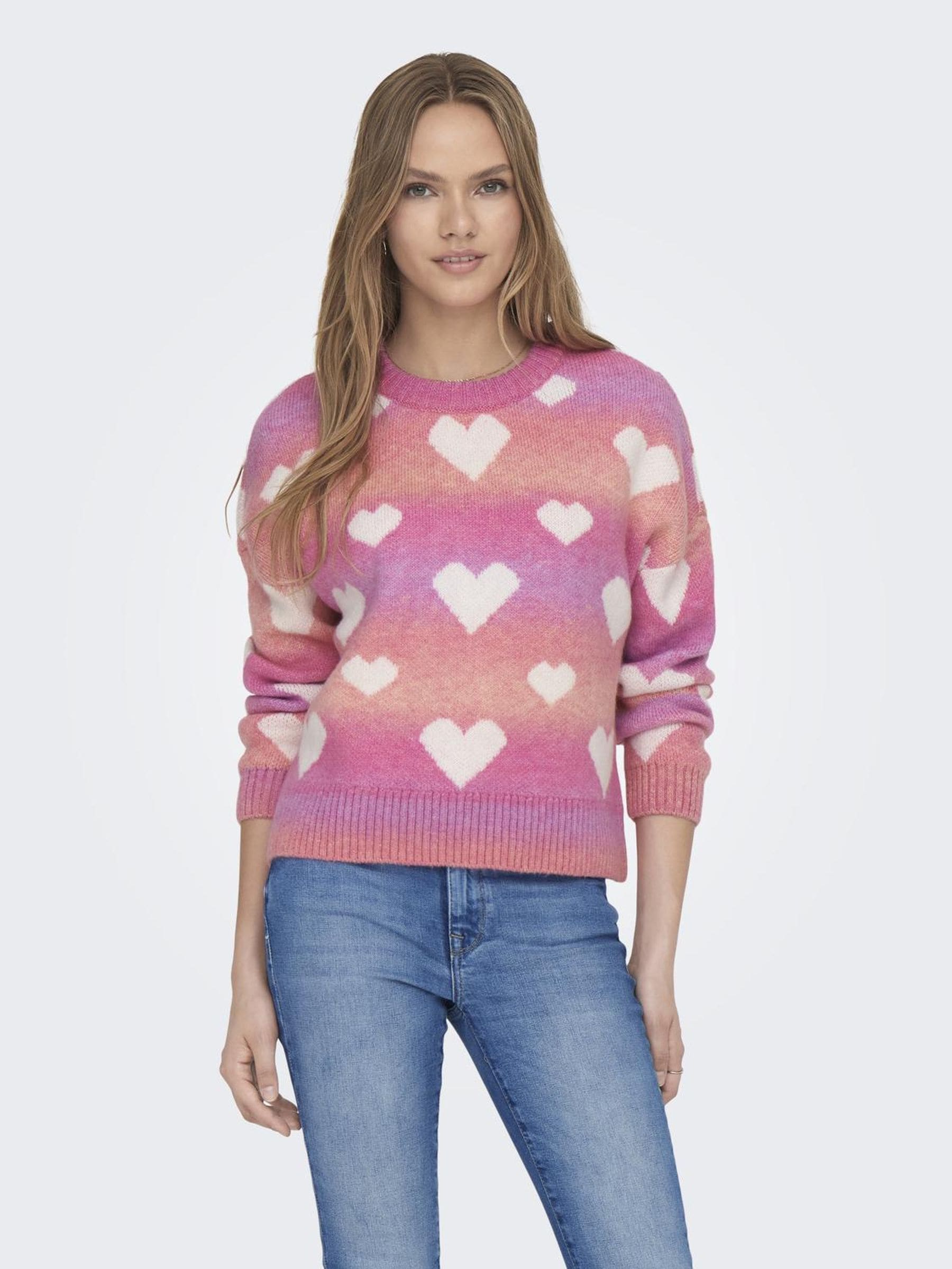 ONLY Strickpullover "ONLAIDA L/S HEART PULLOVER EX KNT" günstig online kaufen