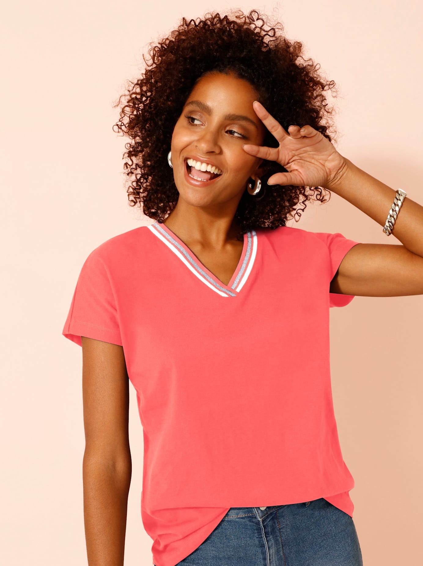 Classic Basics V-Shirt "Shirt" 1 Stk. tlg. günstig online kaufen