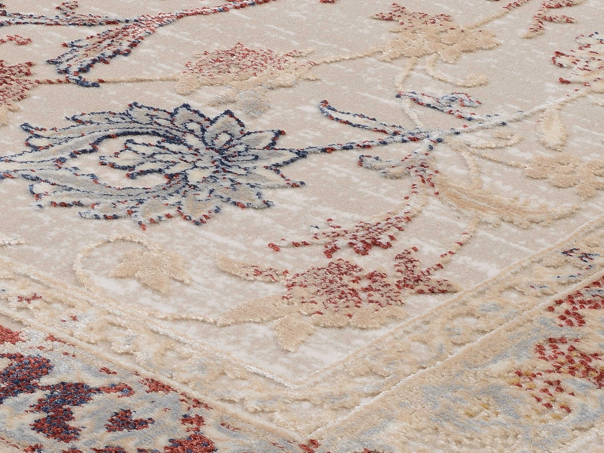 OCI DIE TEPPICHMARKE Teppich »MYSTIC LIMITED«, rechteckig, florale Muster in 3D-Optik, maschinell gewebt, Viskose
