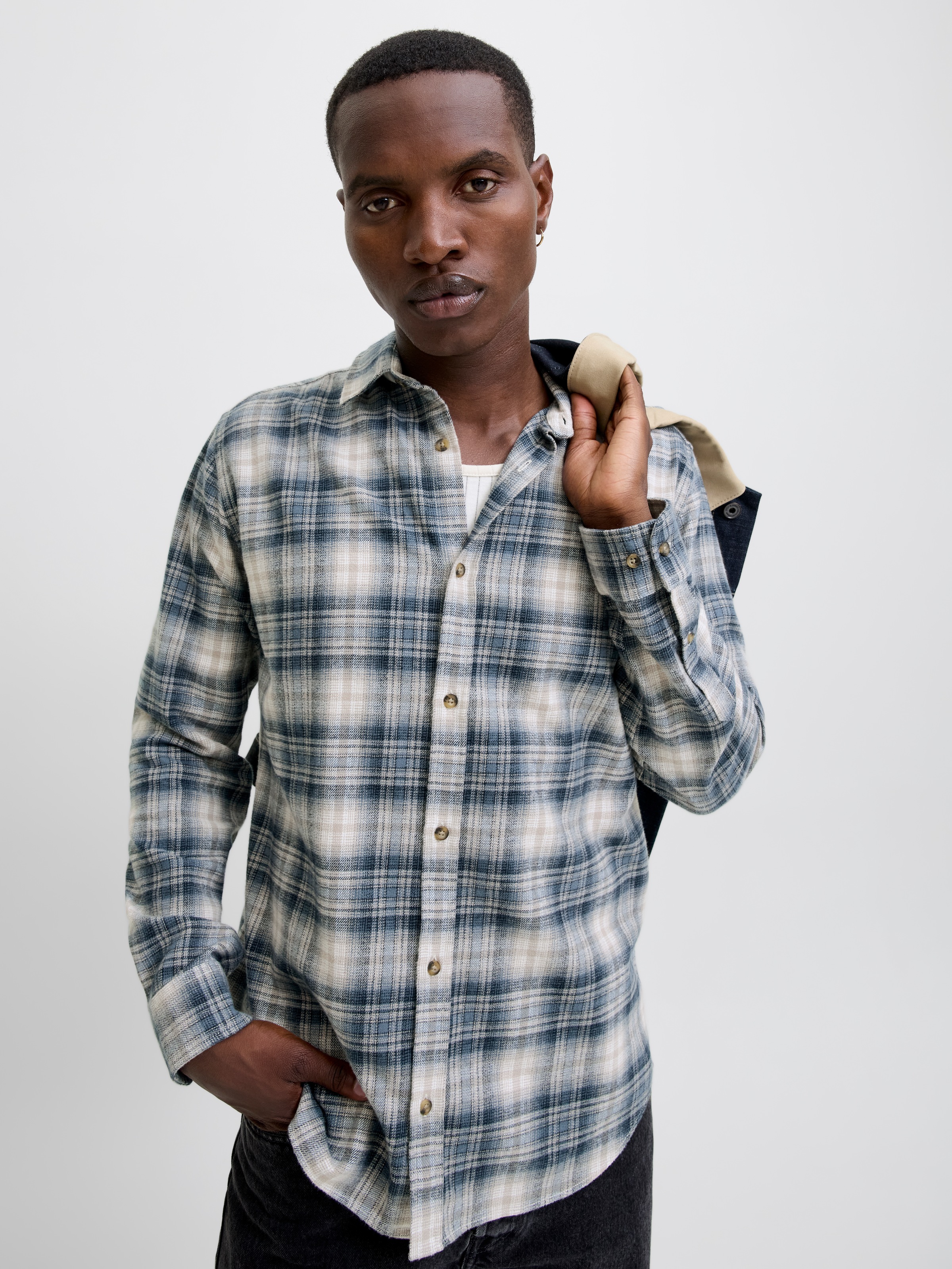 Jack & Jones Langarmhemd "JJJOSHUA CHECK SHIRT LS" günstig online kaufen