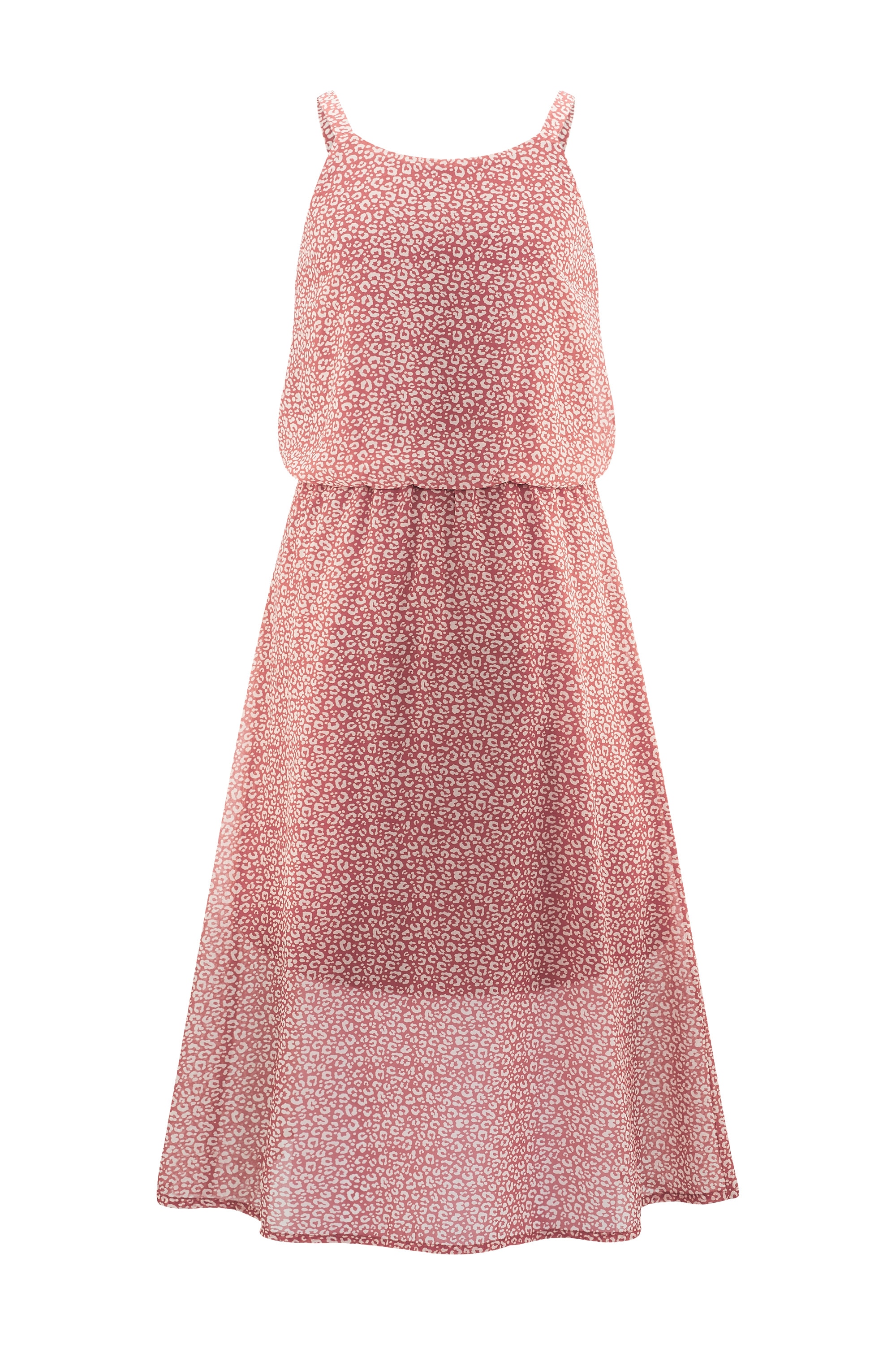 Happy Girls Girls Print Dress Dusty Rose 146