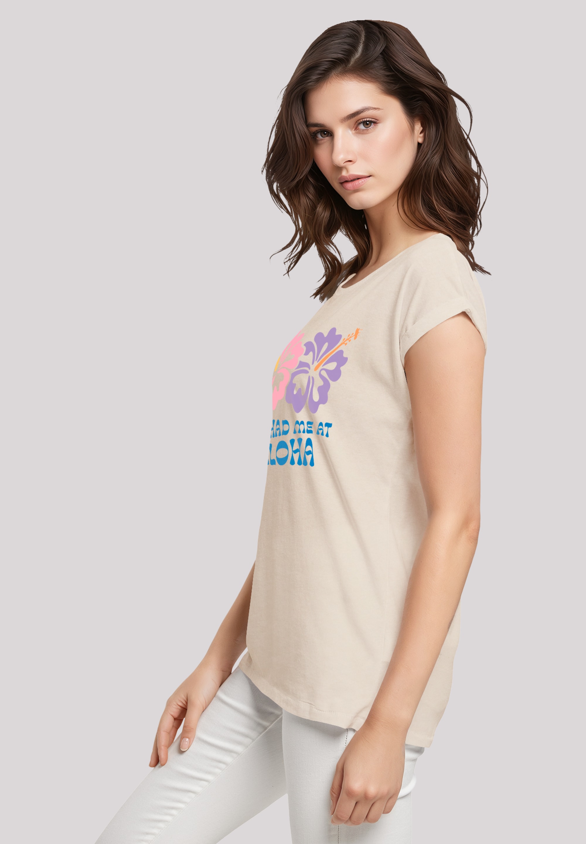F4NT4STIC T-Shirt »You had me at Aloha«, Premium Qualität