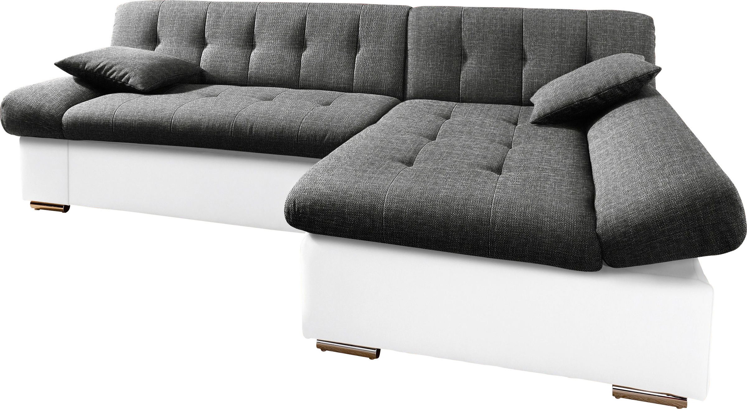 TRENDMANUFAKTUR Ecksofa "Reggae, modern und bequem, aktueller Materialmix, günstig online kaufen