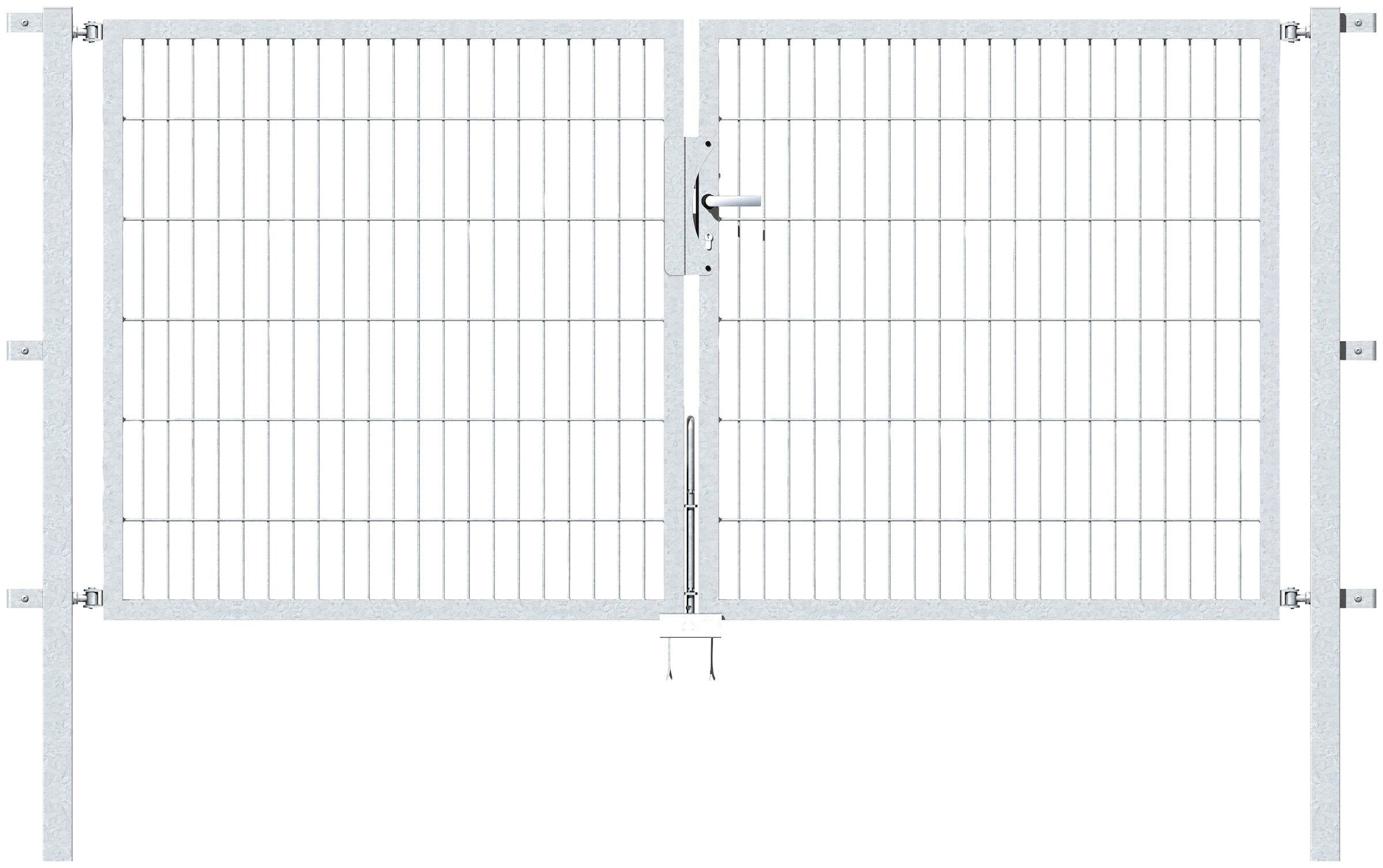 Alberts Zaundoppeltür "Flexo", 250 cm Breite, in versch. Höhen