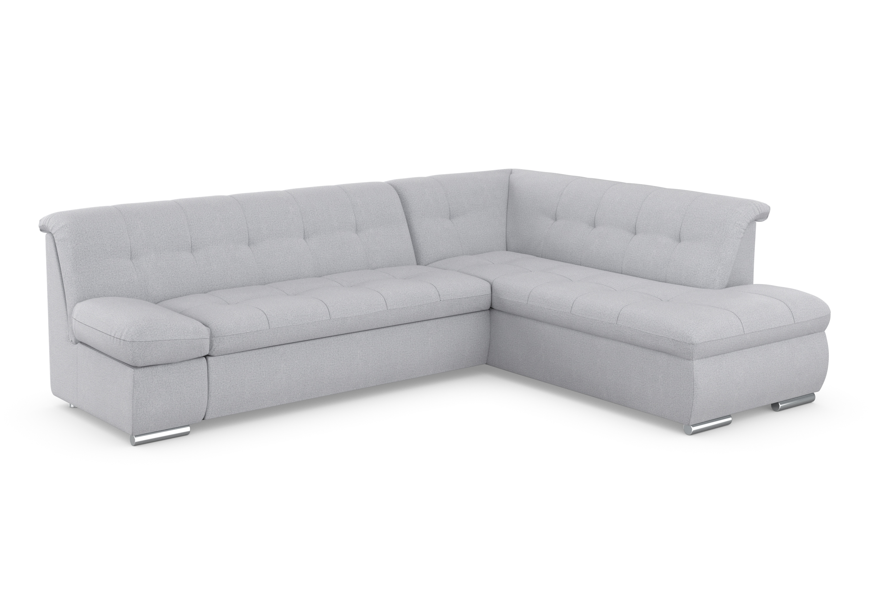 DOMO collection Ecksofa "MONA 271x213 cm, modern und komfortabel" whlw. mit Bett- und Armlehnfunktion, L-Form