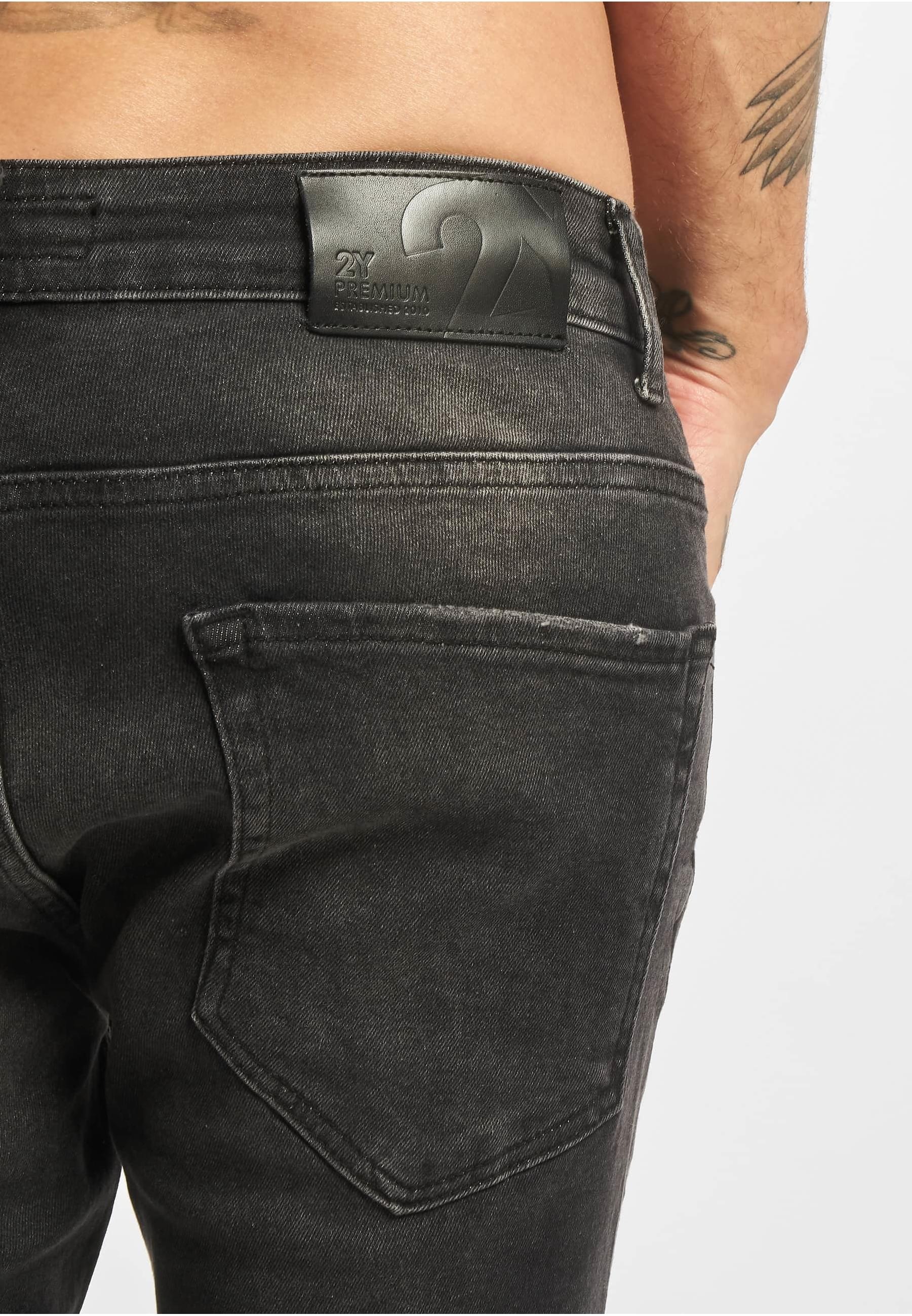 2Y Studios Bequeme Jeans »2Y Studios Herren 2Y Destroyed Skinny Cropped Denim«