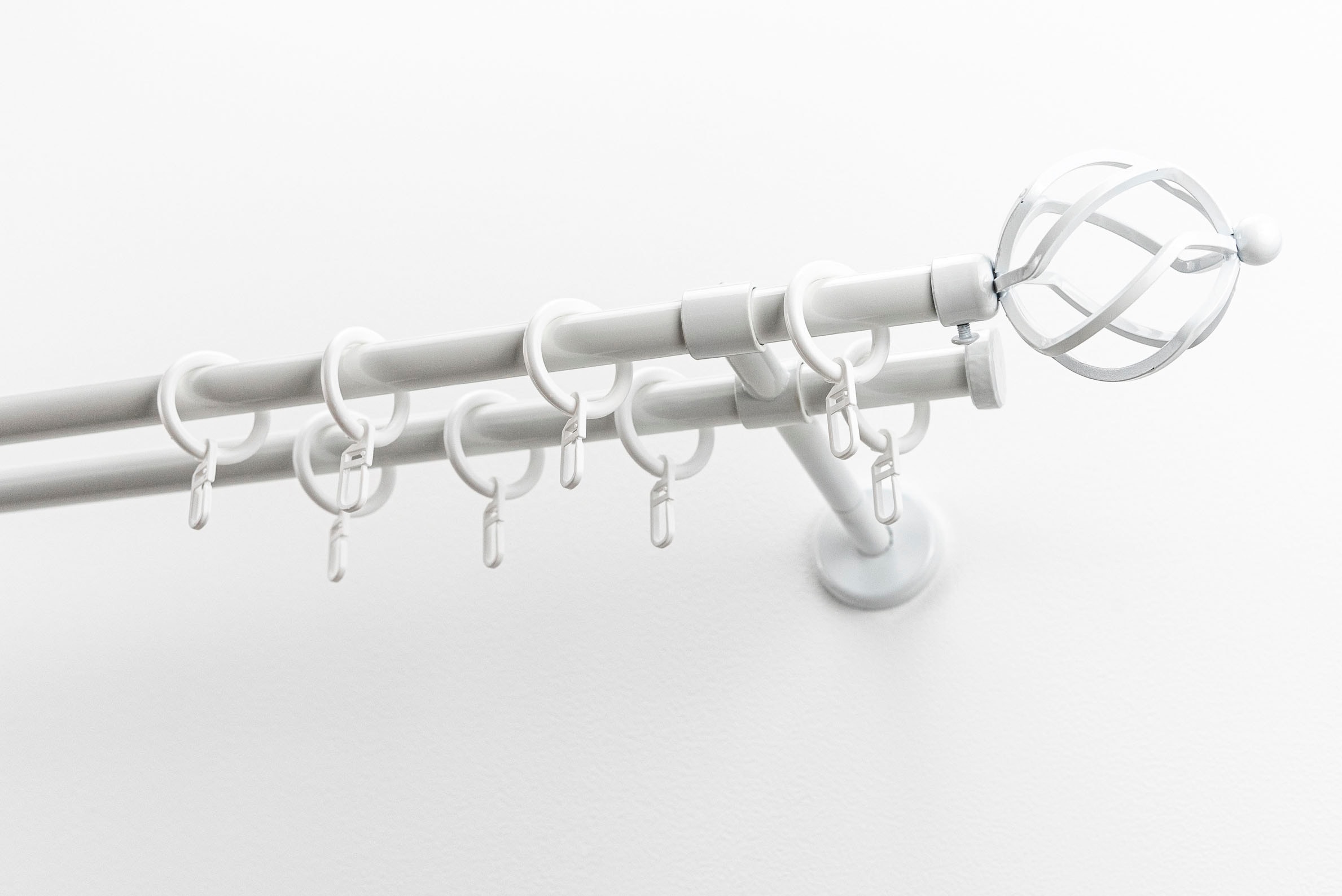 GARESA Gardinenstange "RUSTIKA" Ø 16 mm 2 läufig-läufig Wunschmaßlänge rust günstig online kaufen