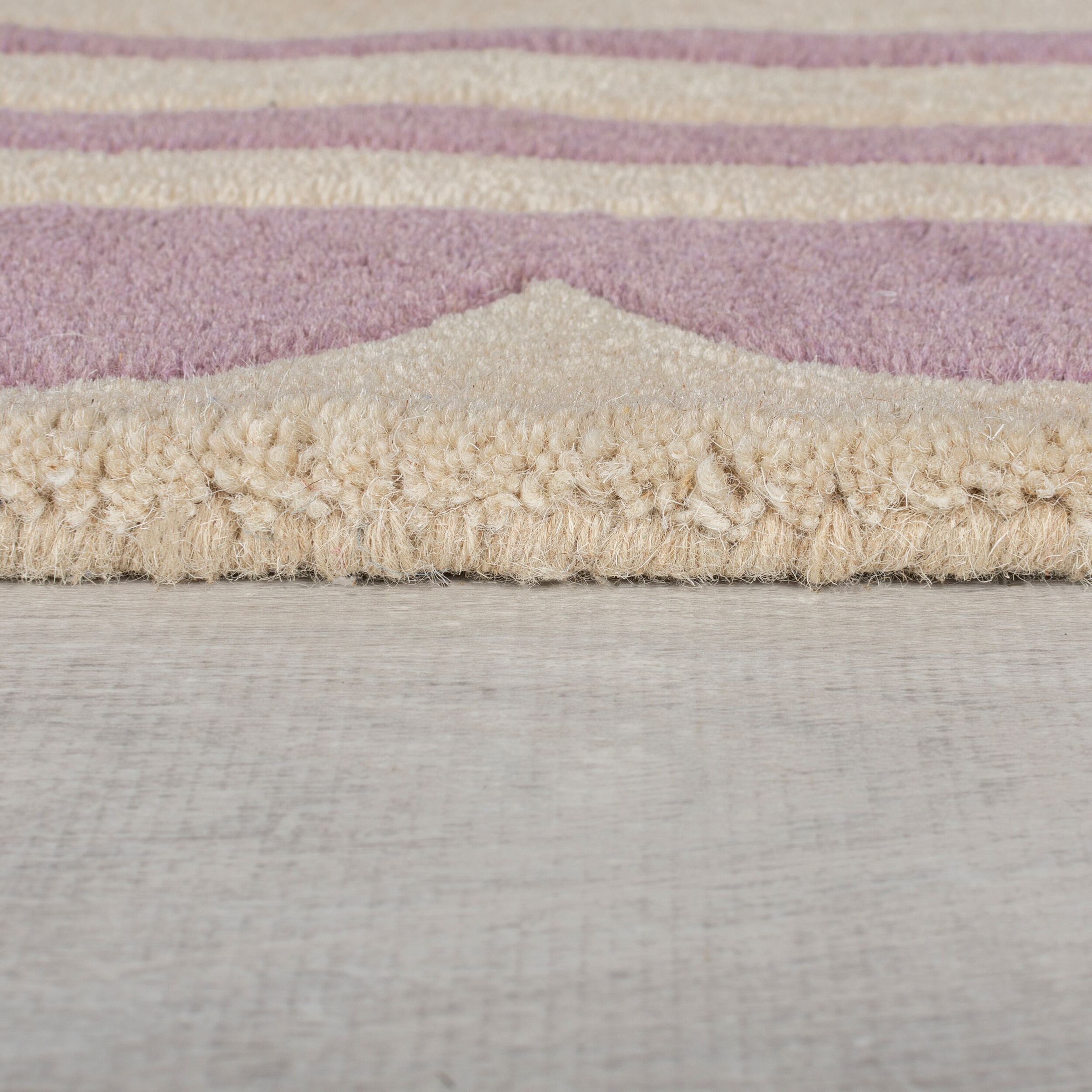 FLAIR RUGS Wollteppich »Lois«, rechteckig, 7 mm Höhe, Lois Wollteppich mit Jakobsmuschelbordüre