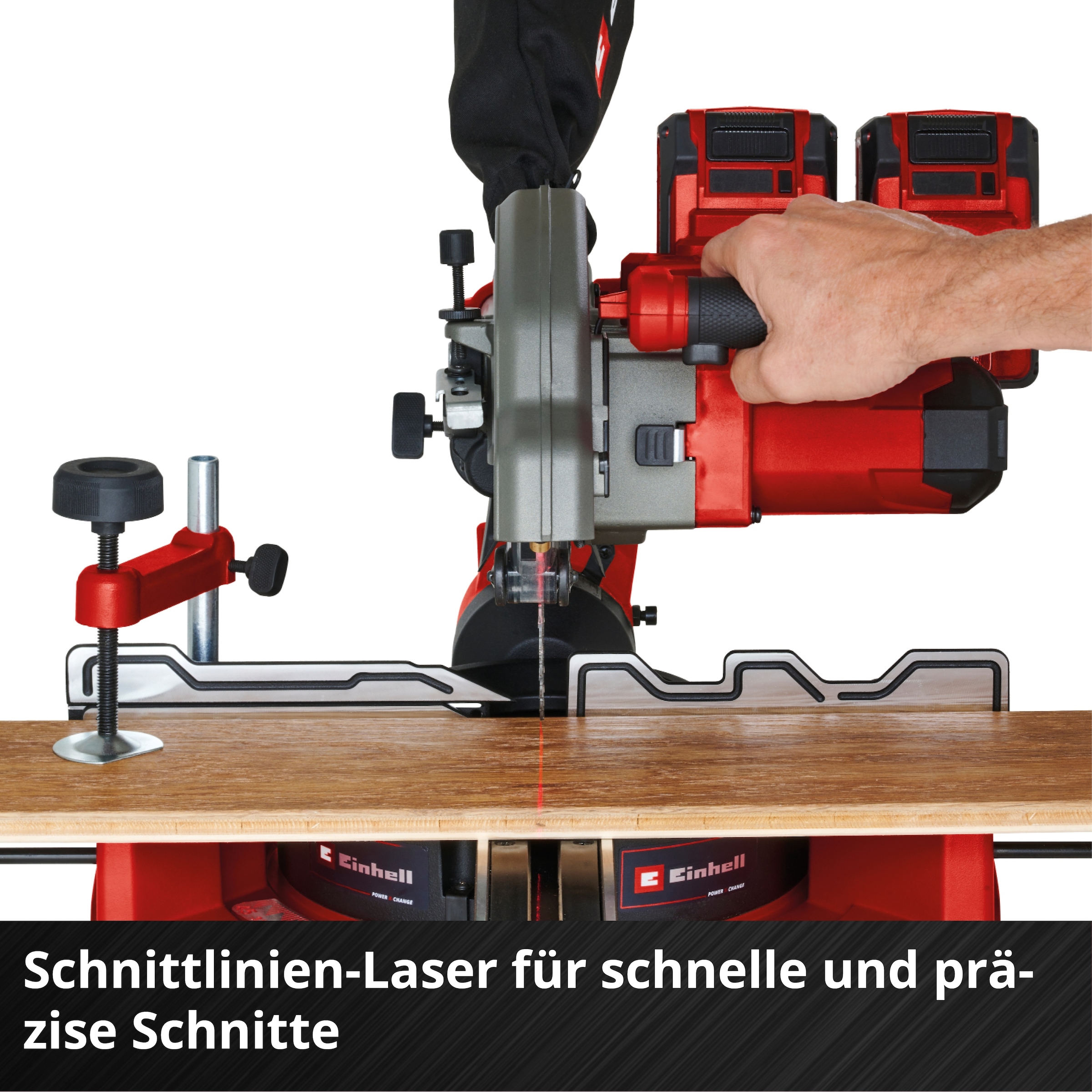 Einhell Akku-Zug-Kapp-Gehrungssäge »TE-SM 36/8 L Li-Solo«, für kabellose Sägearbeiten, ohne Akku