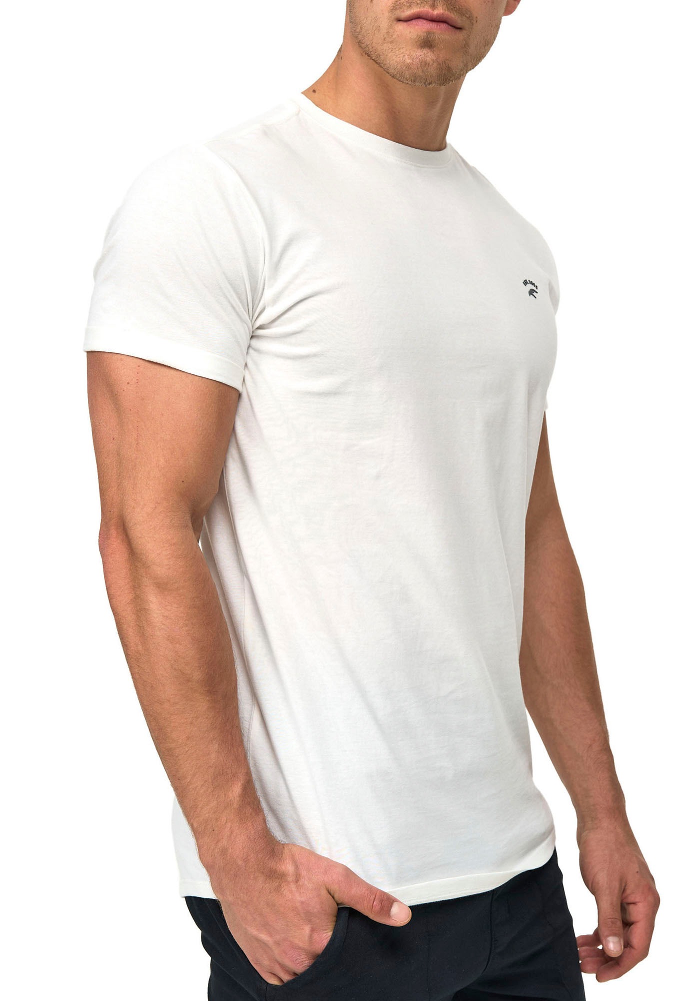 Indicode Rundhalsshirt "INKloge" günstig online kaufen