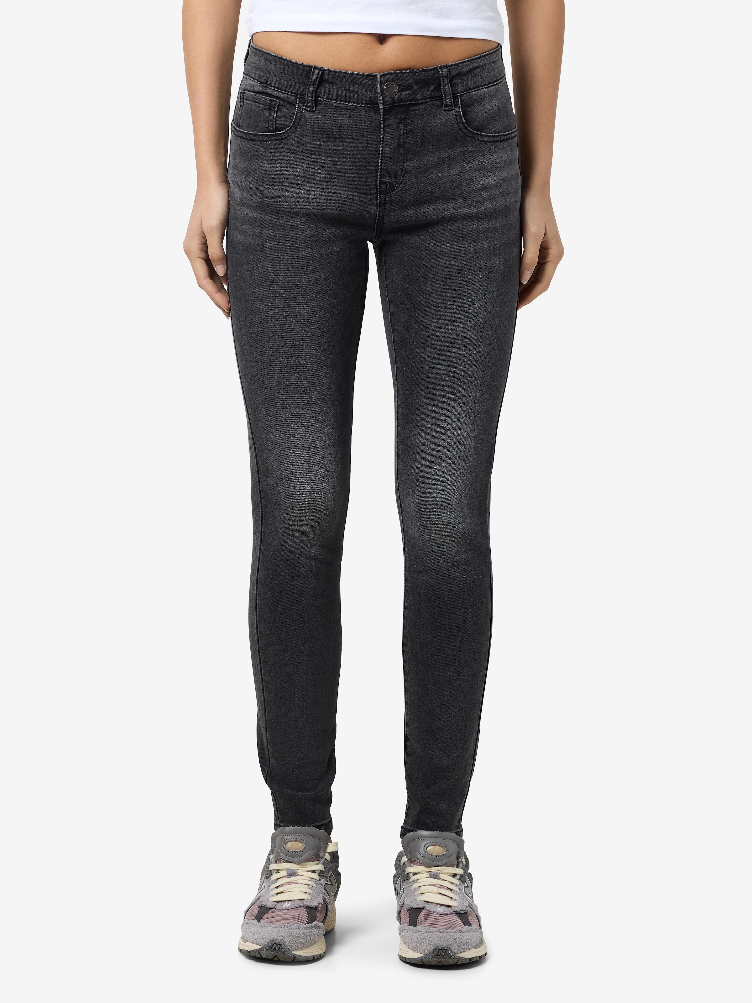 Noisy may Skinny-fit-Jeans "NMJEN NW SKINNY SHAPER JEAN JT177DG NOOS" mit P günstig online kaufen