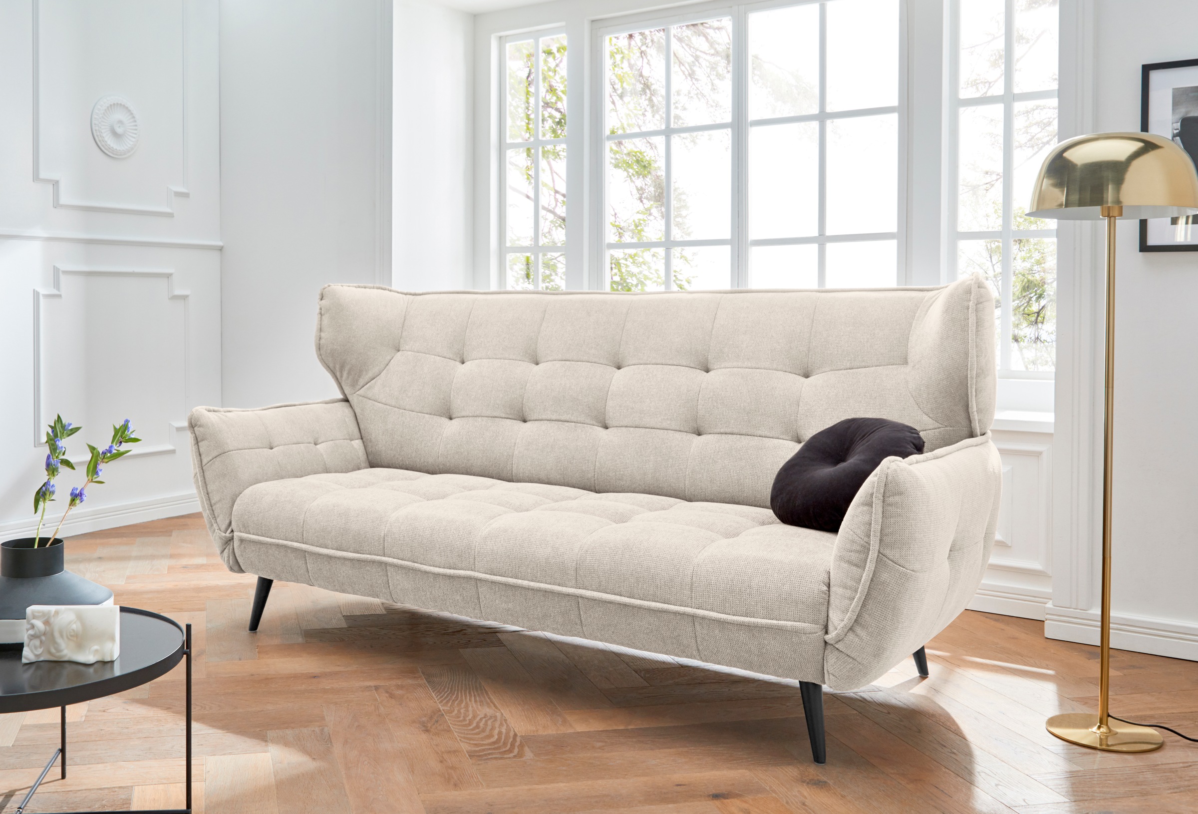 Leonique 3-Sitzer "Ariana", Big-Sofa bzw. stylischer Hochlehner günstig online kaufen