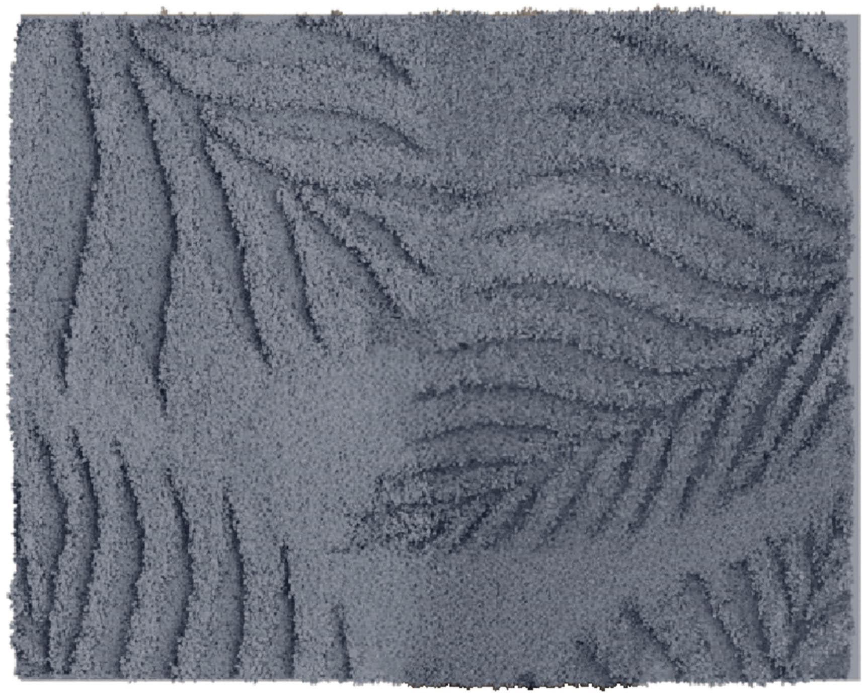 Grund Badematte »Ferya« Höhe 20 mm rutschhemmend beschichtet fußbodenheizungsgeeignet Dezentes Blattmuster mit Hoch-Tief-Struktur, 5 Jahre Garantie