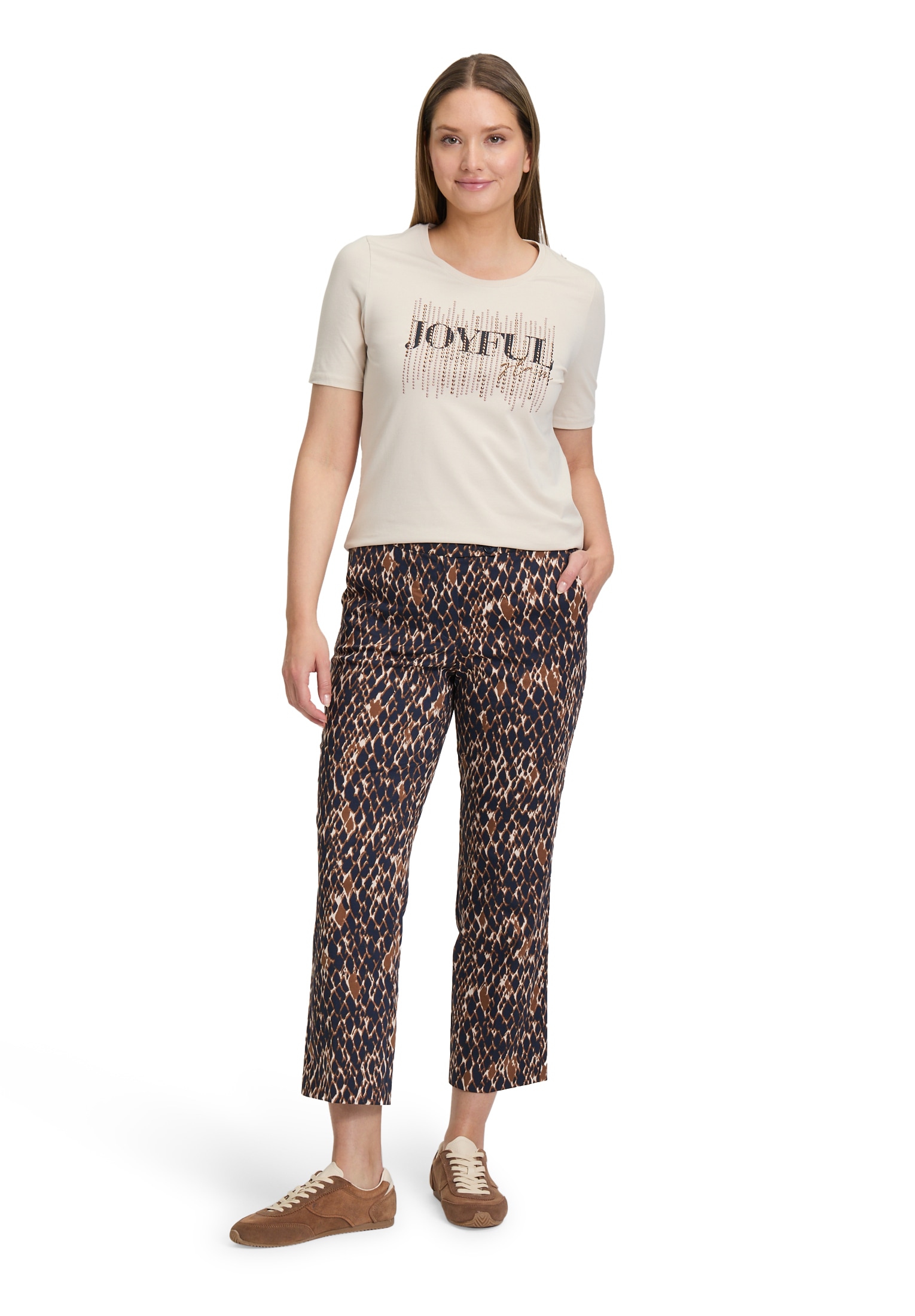 Betty Barclay Kurzarmshirt »Betty Barclay Damen Basic Shirt mit Placement«, (1 tlg.)