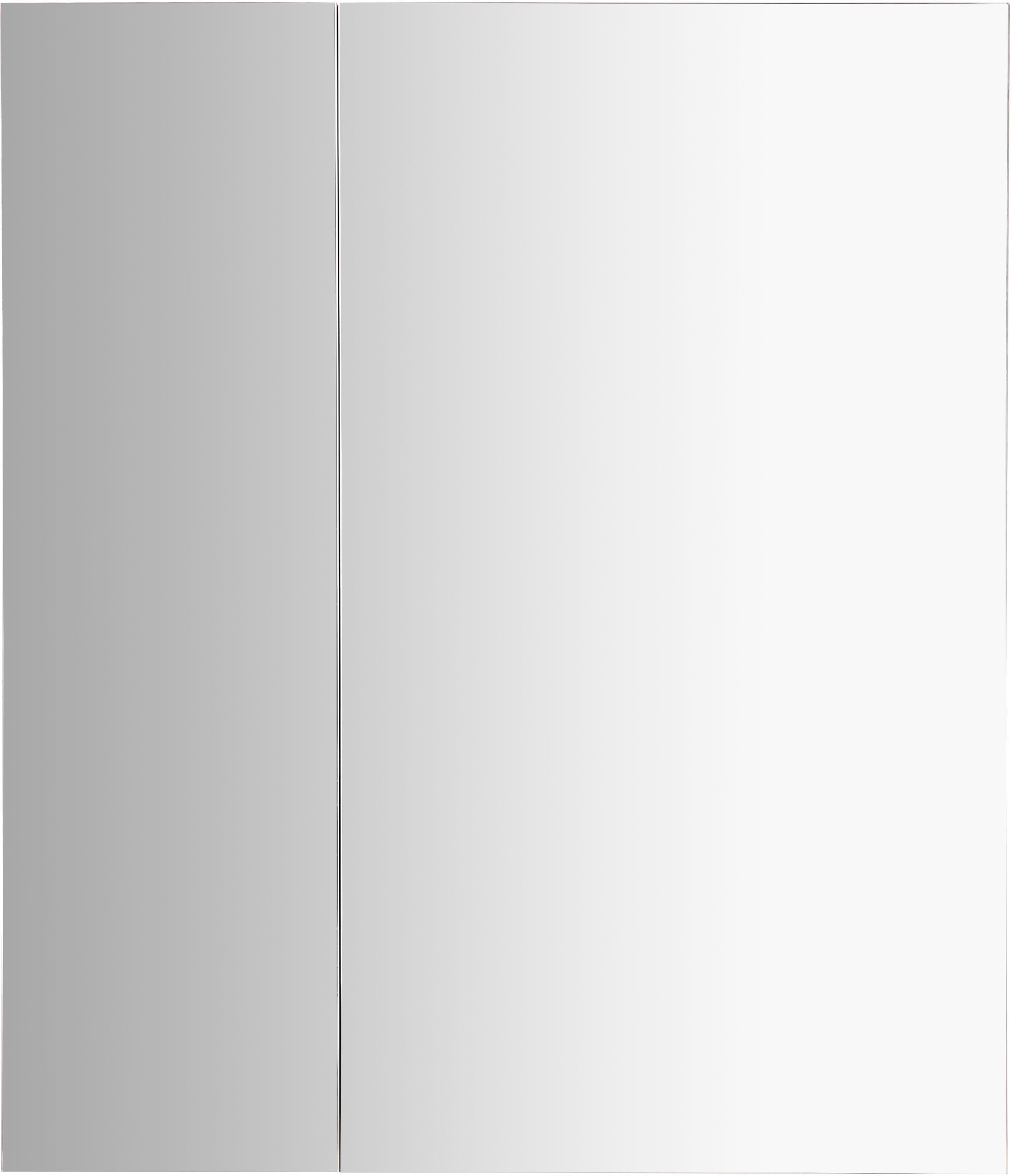 Badezimmerset«, Spiegelschrank, Breite andas Badmöbel-Set Waschtisch 60cm »Lund BAUR Set Badmöbel | Waschbecken (Komplett-Set), und Badschrank