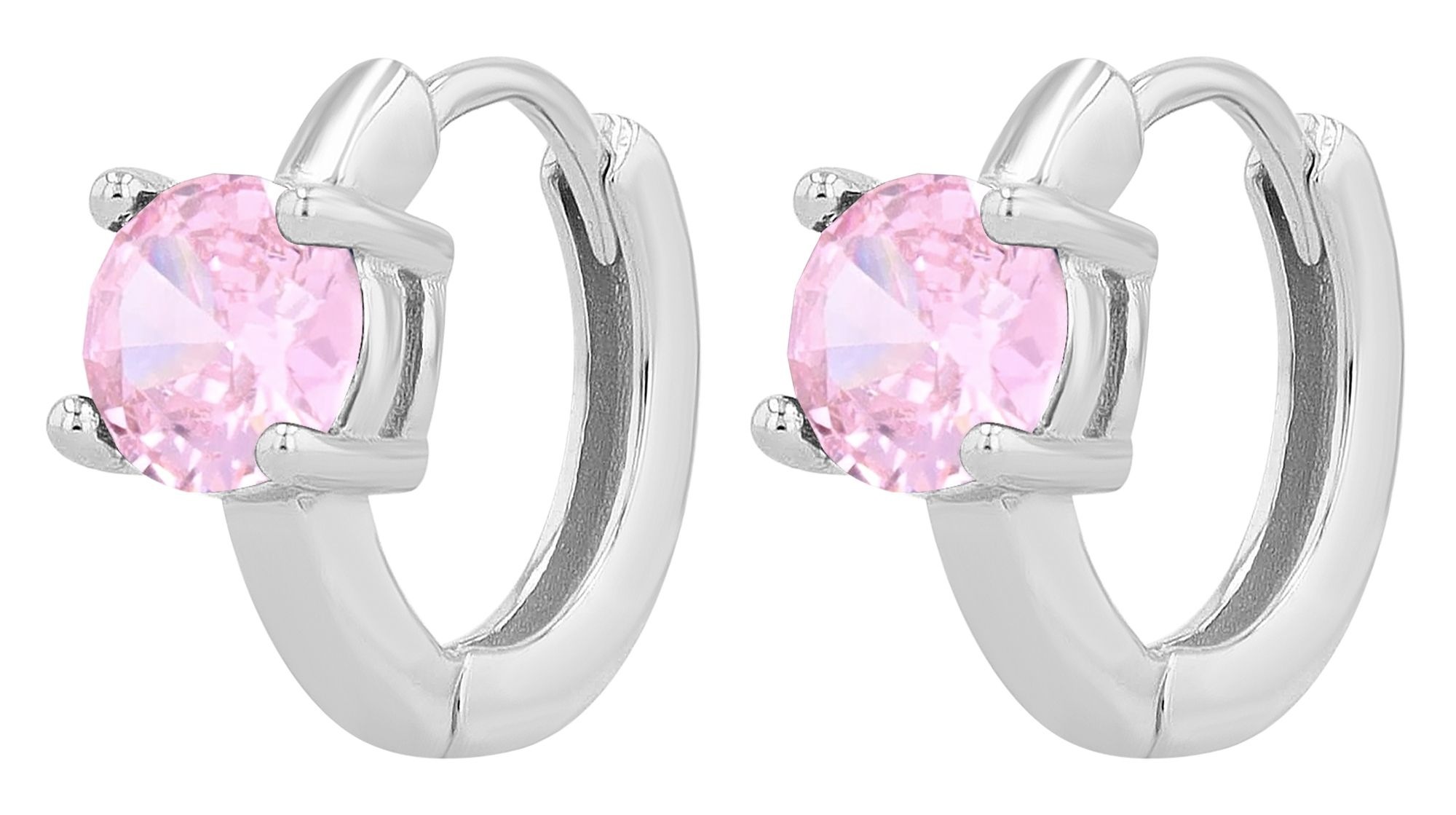 Adelia´s Klappcreolen "Damen Ohrringe – Klappcreole aus 925 Silber mit Zirk günstig online kaufen