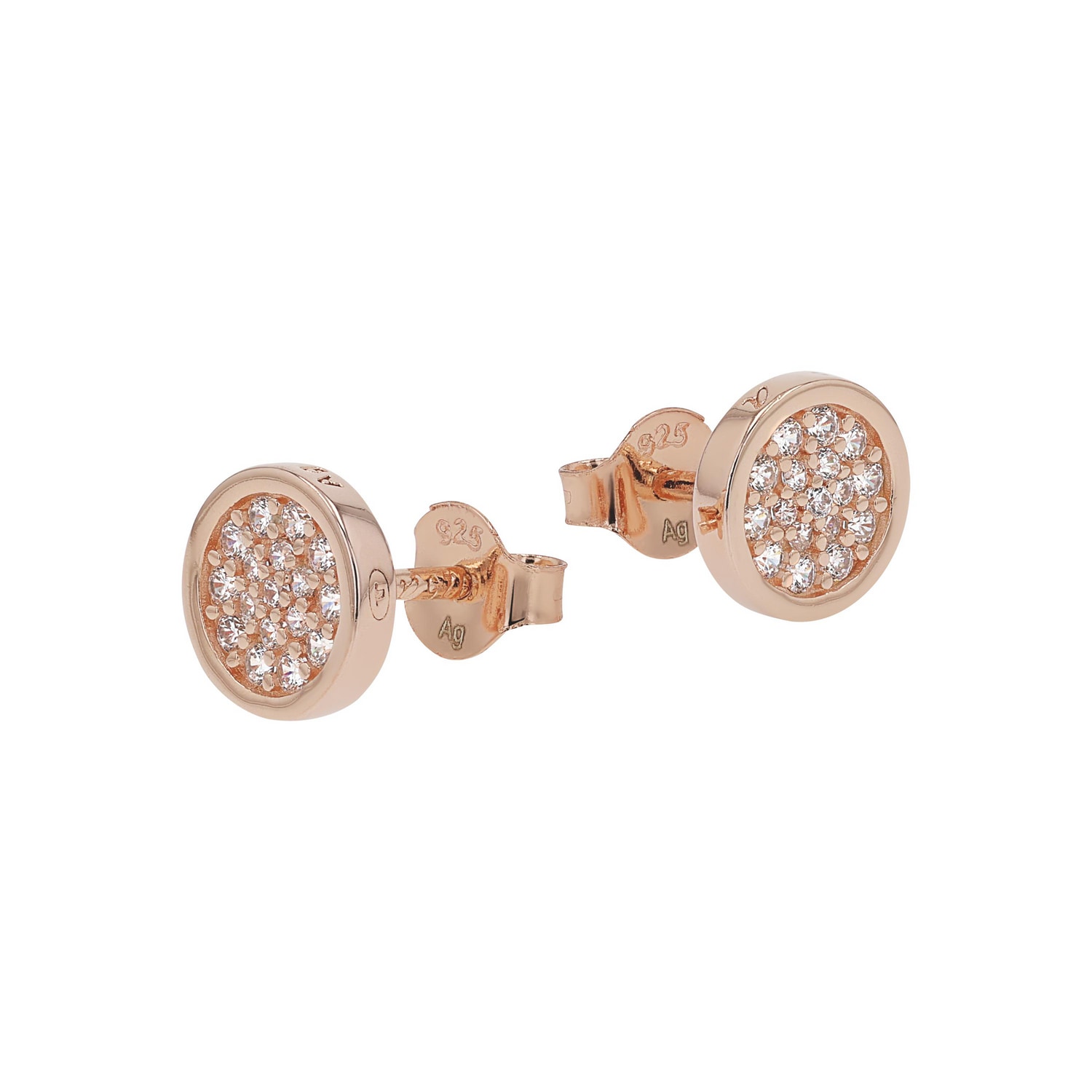 TOM TAILOR Paar Ohrstecker »Schmuck Geschenk Silber 925 Kreis rund« mit Zirkonia (synth.)