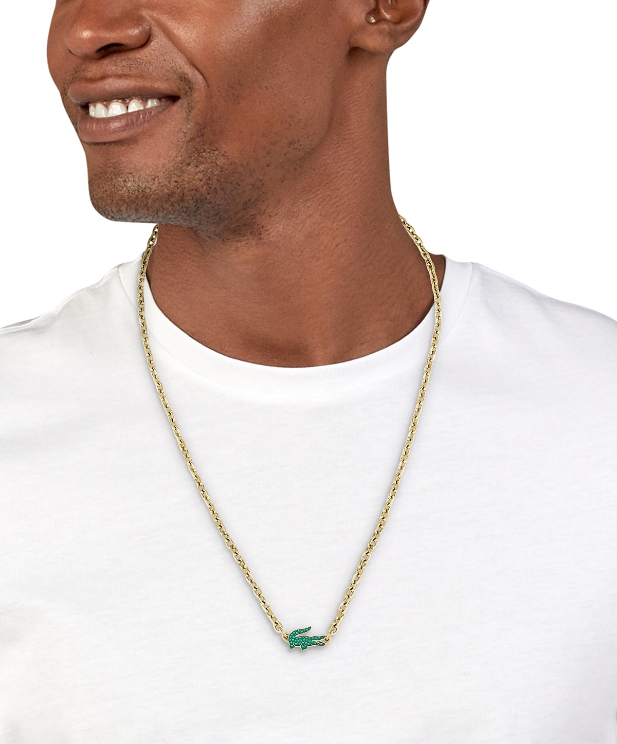 Lacoste Kette mit Einhänger »ARTHOR« mit Glasstein