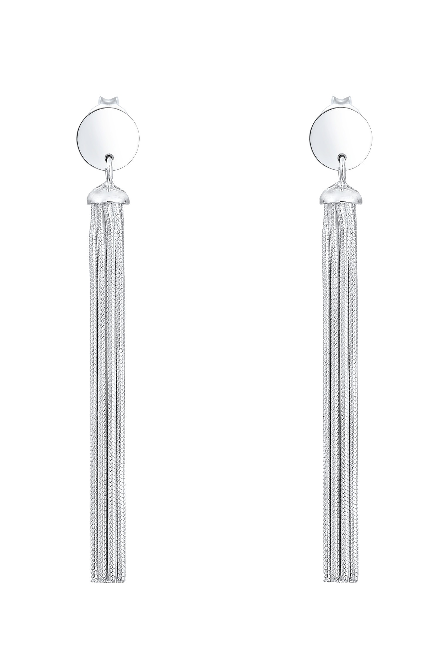 Elli Paar Ohrhänger »Ohrhänger Schlangenkette 925 Sterling Silber«