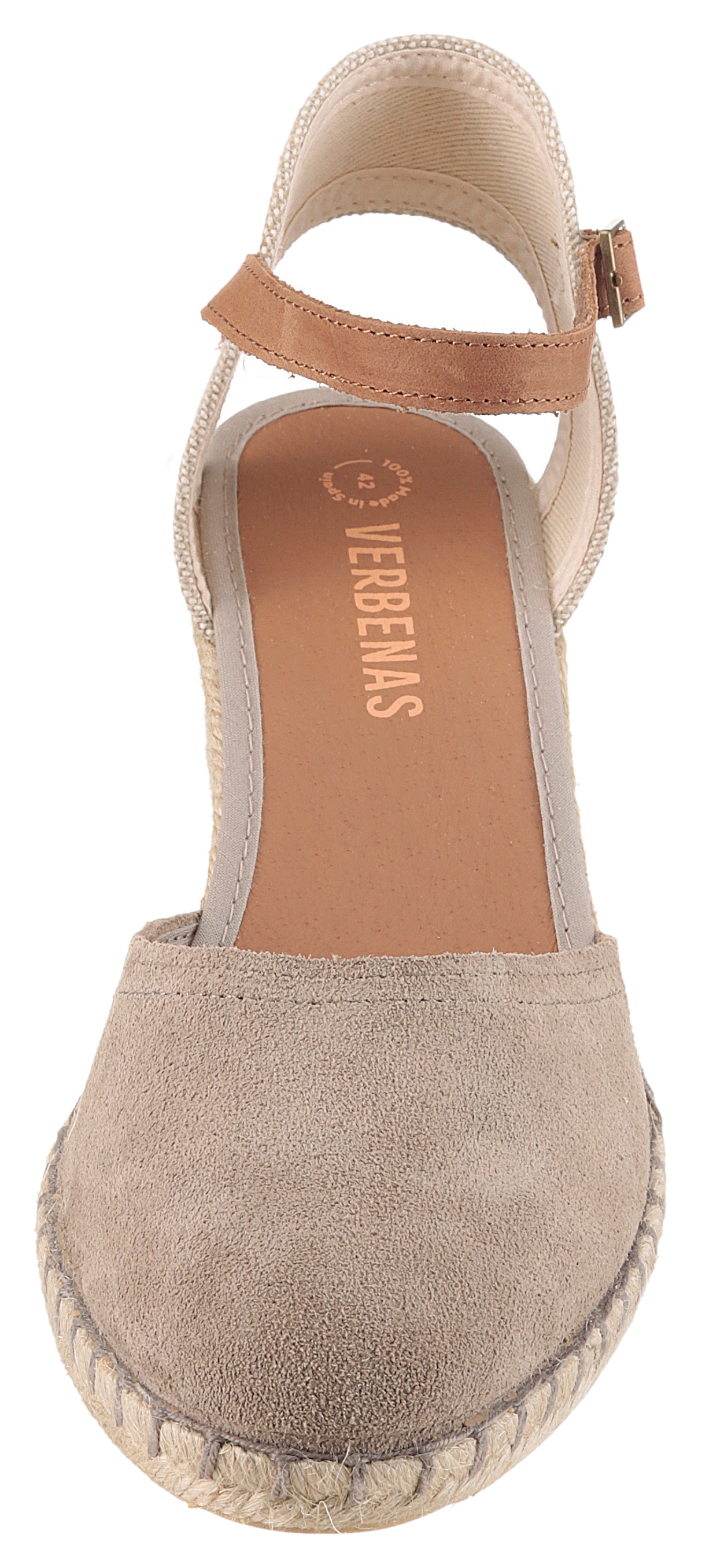 VERBENAS Sandalette »MALENA SERRAJE«, Sommerschuh, Riemchensandale, Urlaubschuh mit Keilabsatz