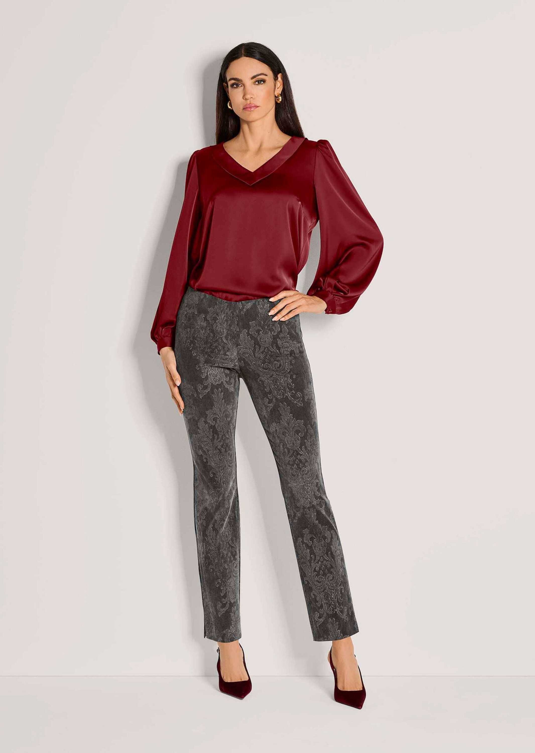 MADELEINE Leggings "Schlupfhose Komfortable Damenhose mit Allover-Print" günstig online kaufen